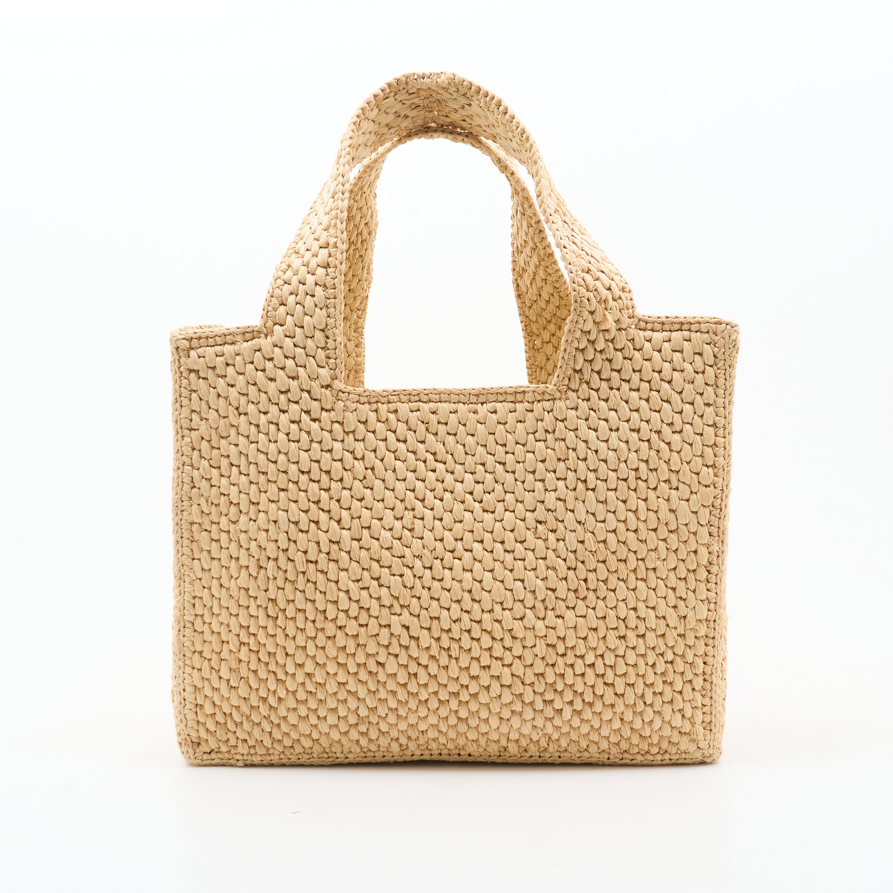 Loewe x Paula's Ibiza Logo Raffia Tote