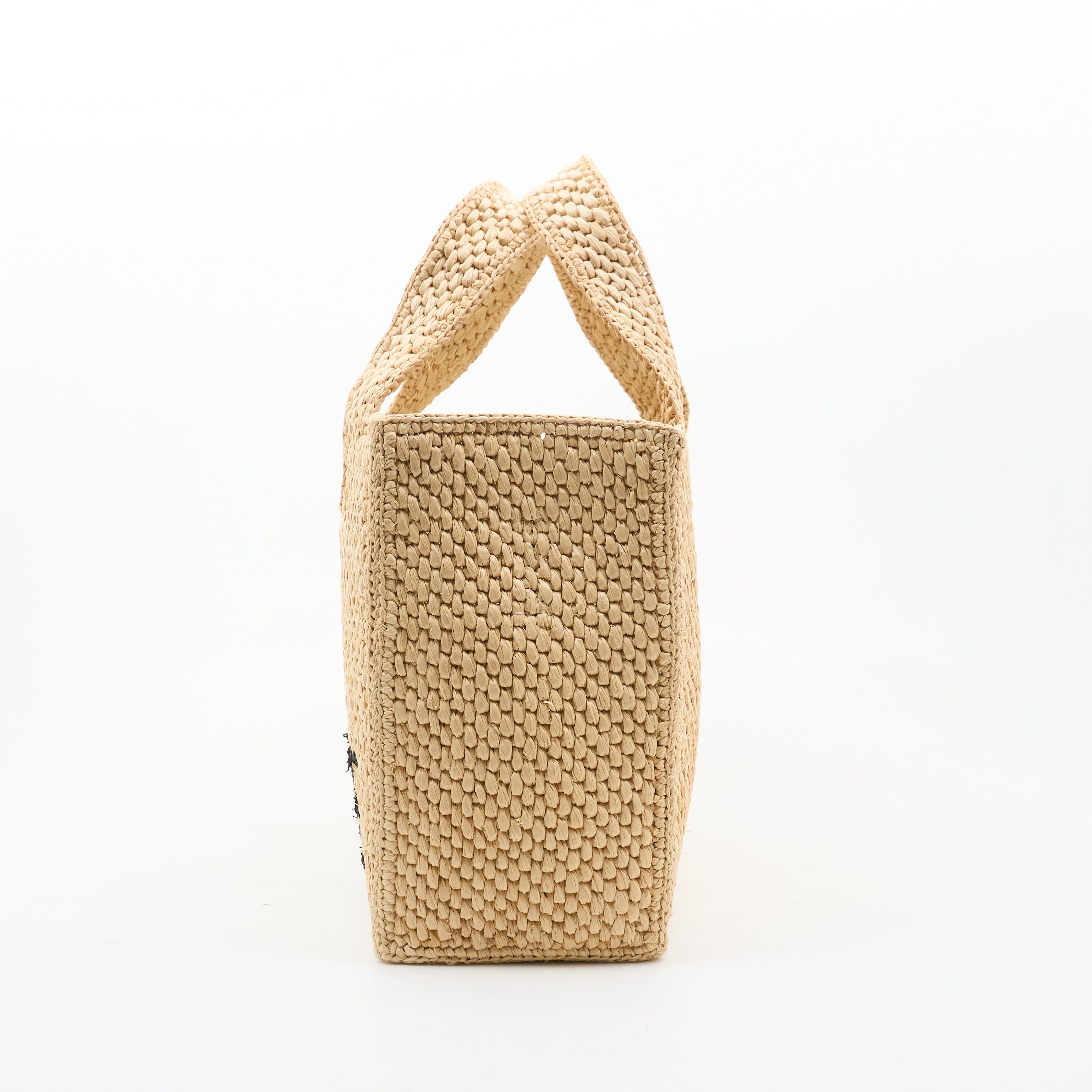 Loewe x Paula's Ibiza Logo Raffia Tote