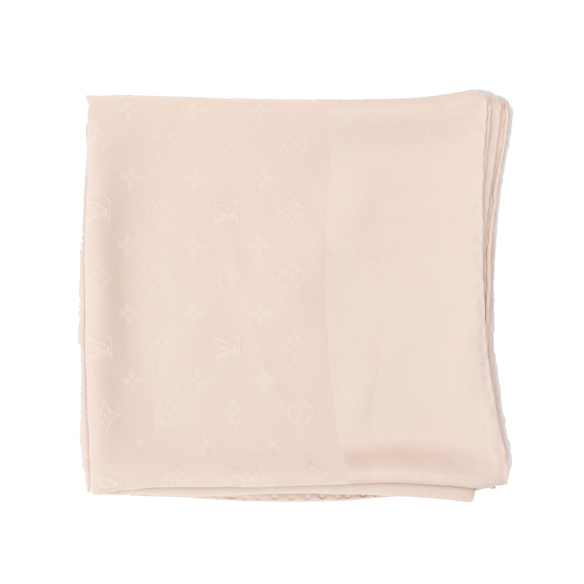 Louis Vuitton Beige Monogram Silk Scarf