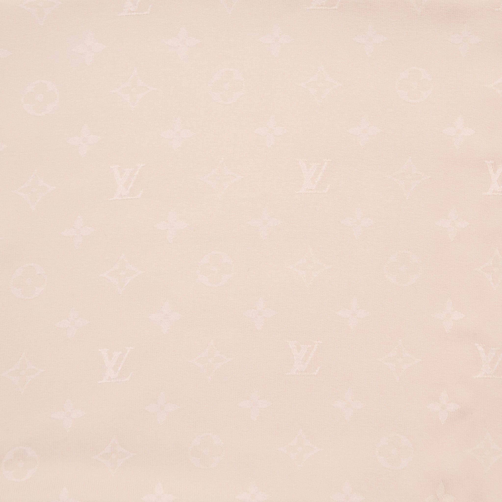 Louis Vuitton Beige Monogram Silk Scarf