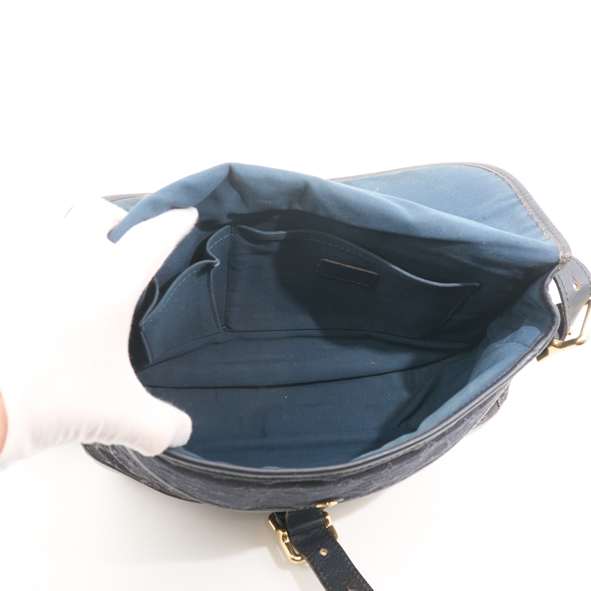 Louis Vuitton Berangere Crossbody Bag in Navy Lin Monogram Canvas