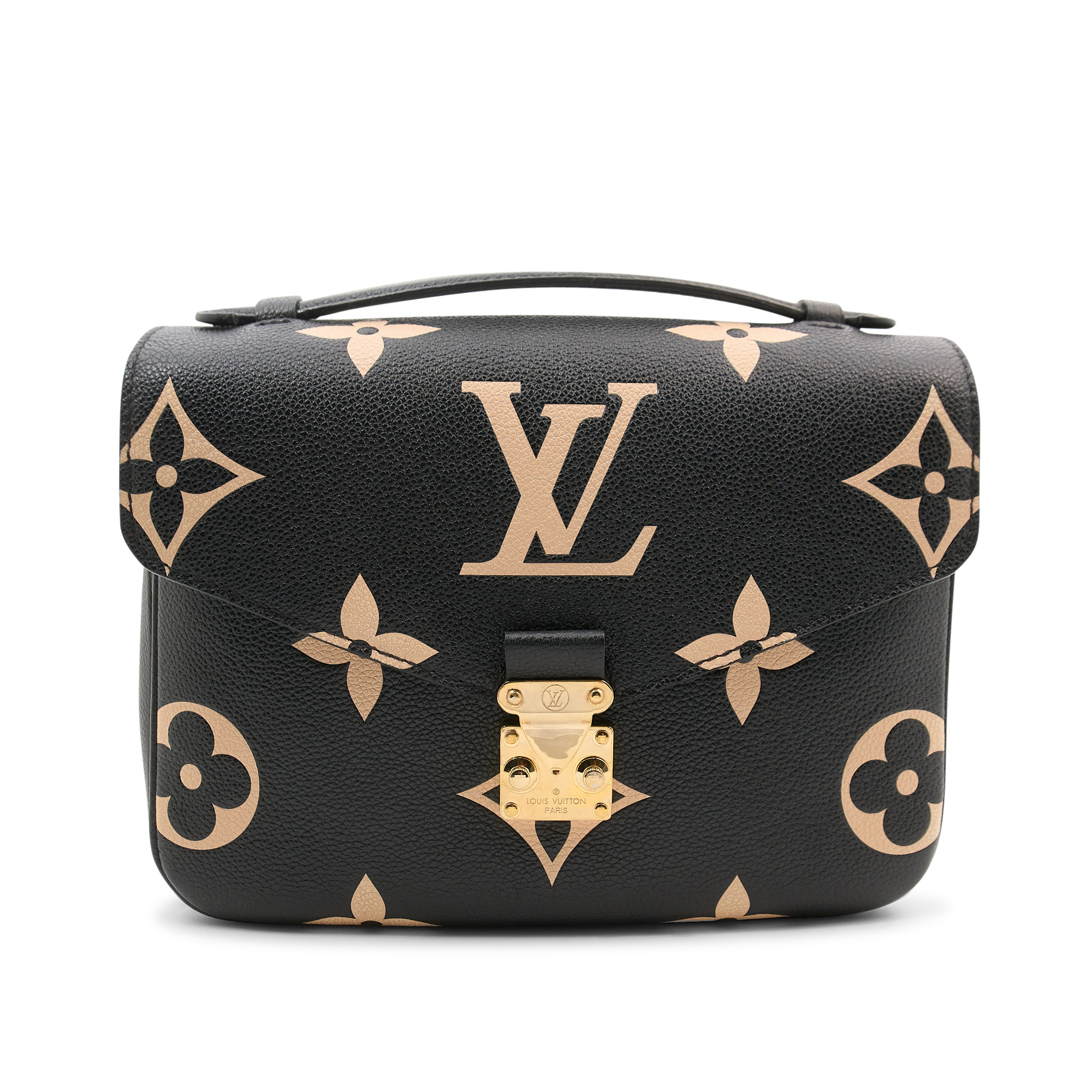 Louis Vuitton Bi-Colour Pochette Metis Black & Beige