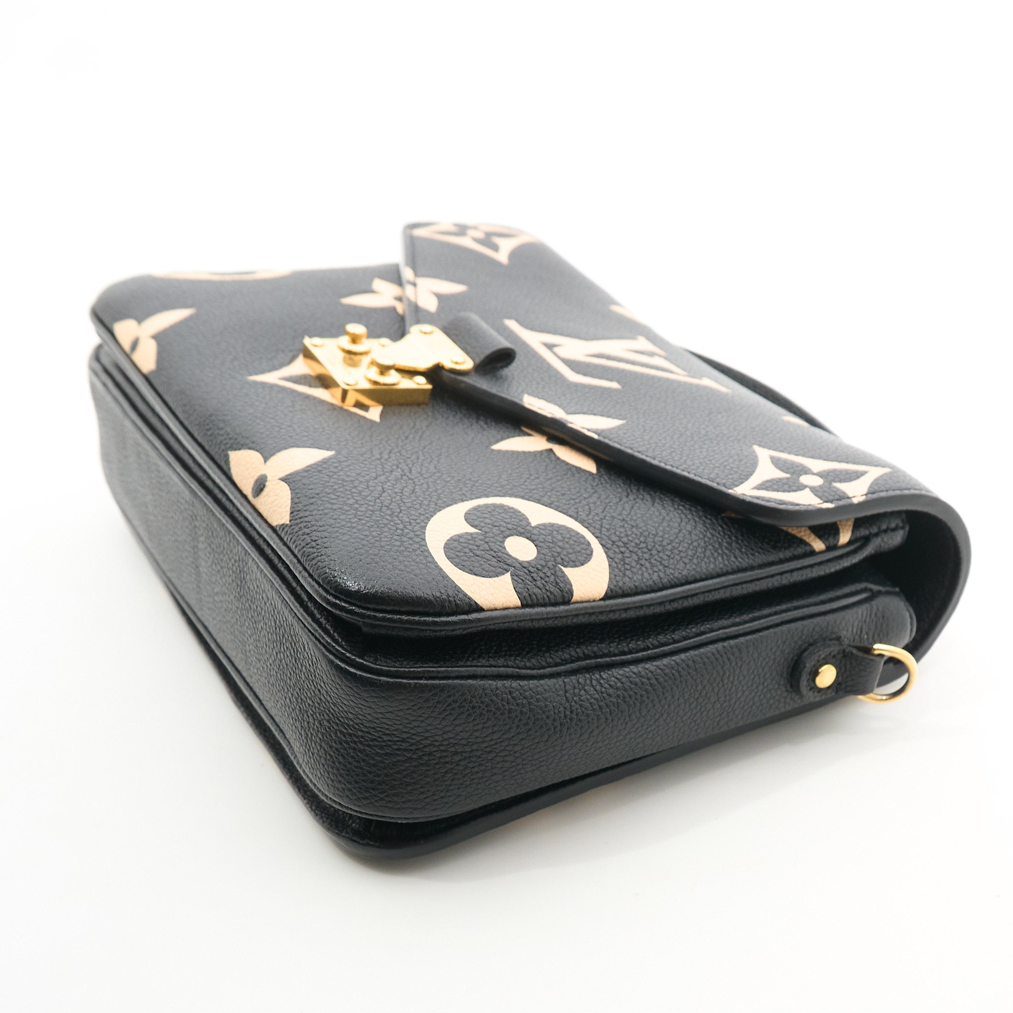 Louis Vuitton Bi-Colour Pochette Metis Black & Beige