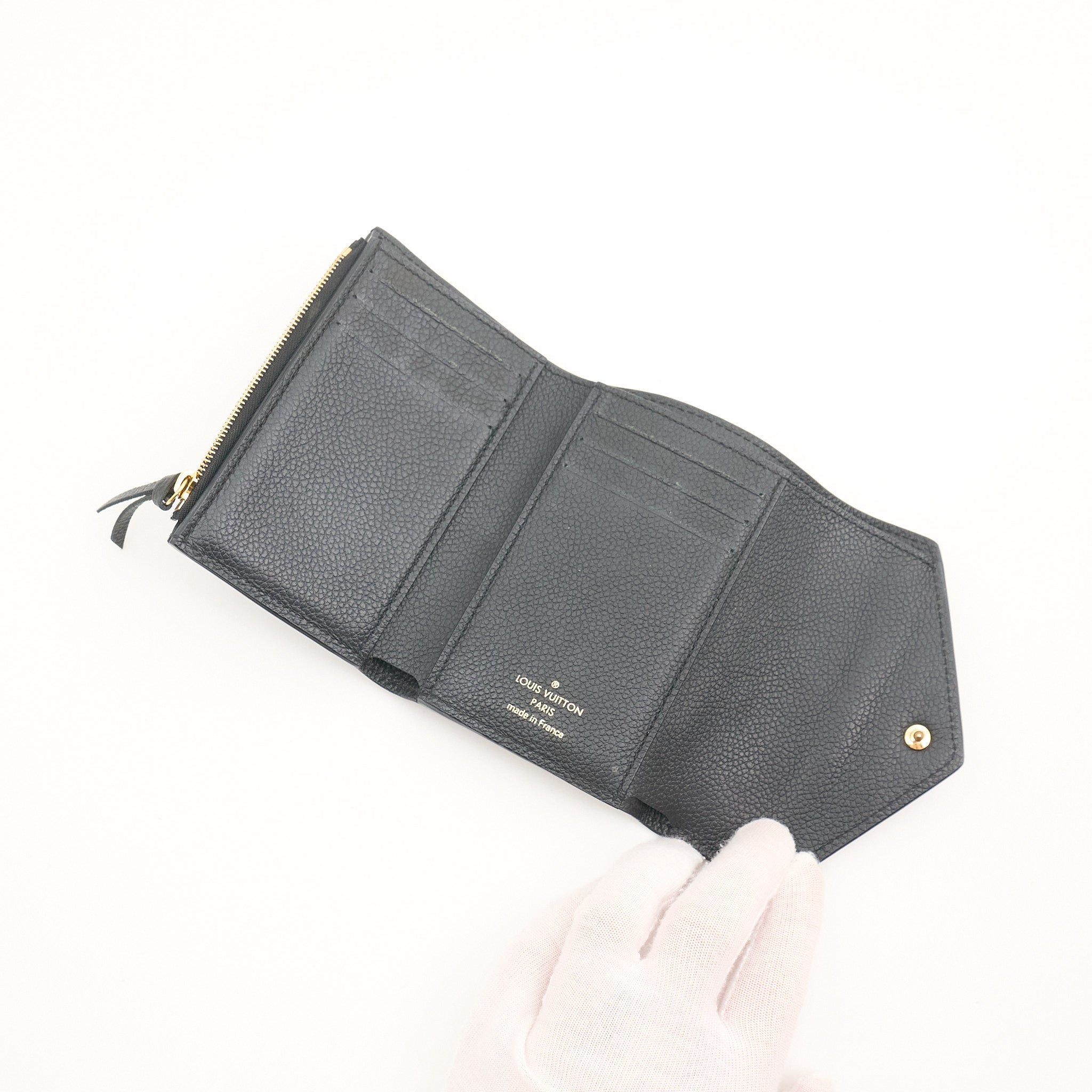 Louis Vuitton Black Empreinte Leather Wallet