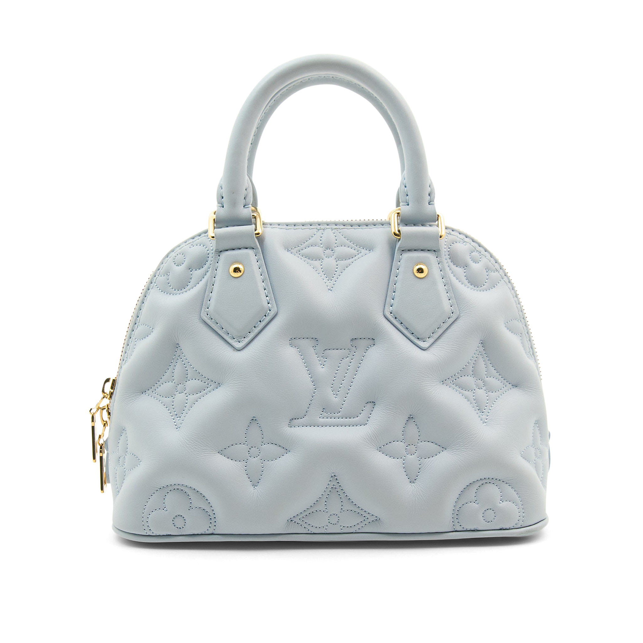 Louis Vuitton Calfskin Bubblegum Alma BB Ice Blue