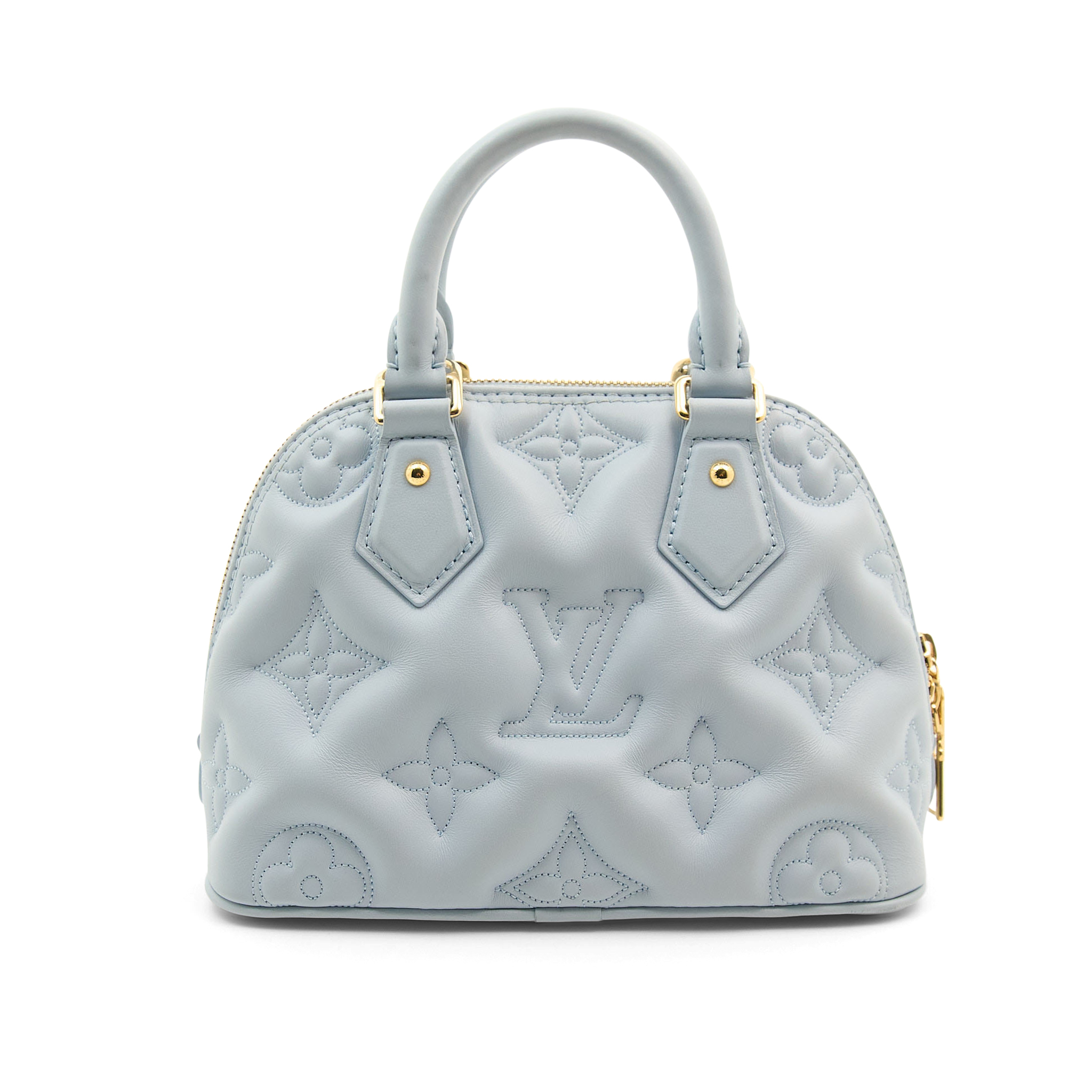 Louis Vuitton Calfskin Bubblegum Alma BB Ice Blue