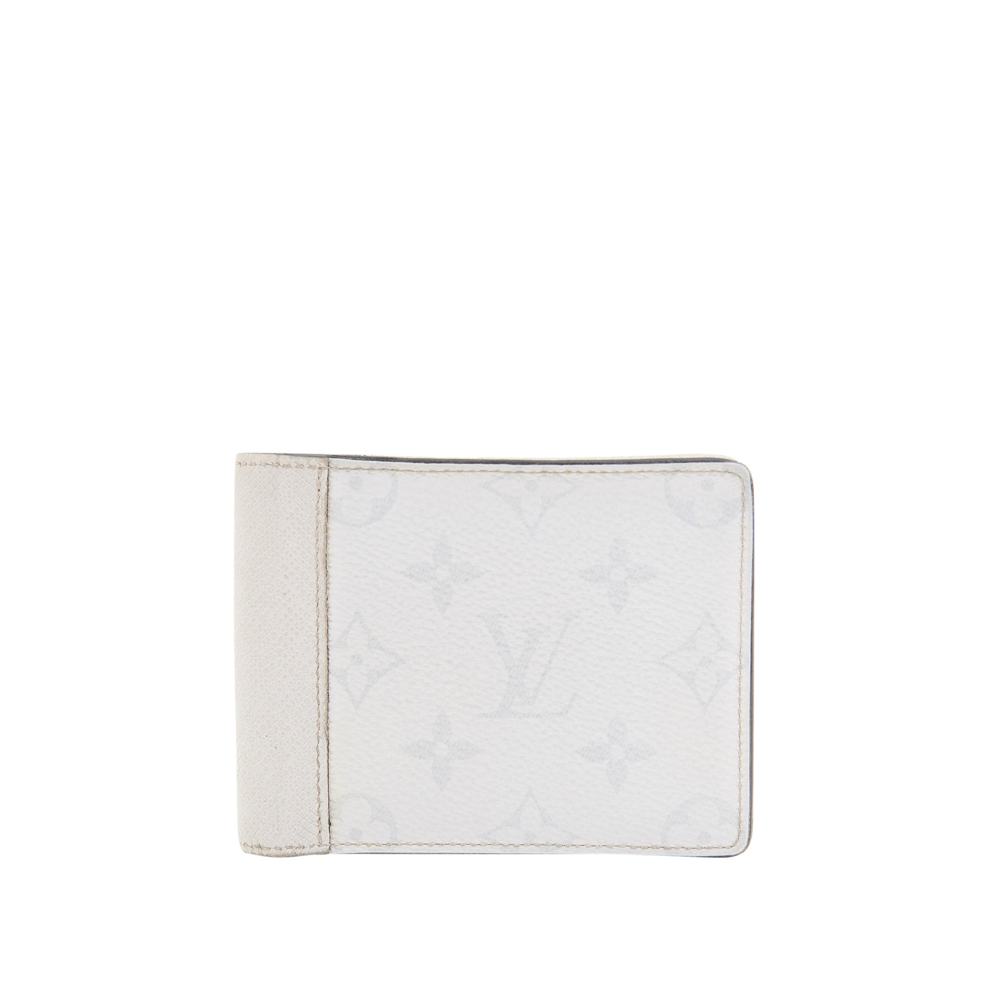 Louis Vuitton Canvas Flap Wallet in White