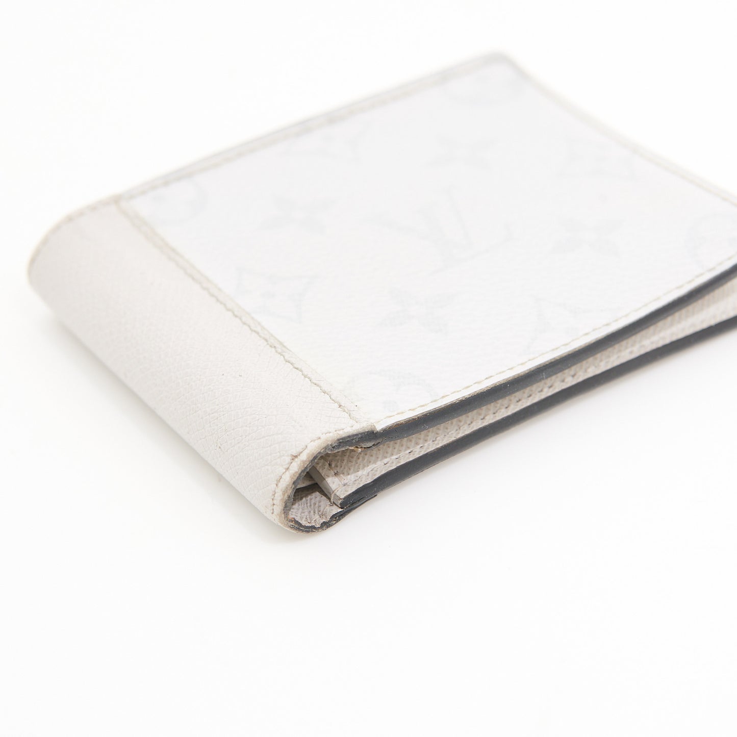 Louis Vuitton Canvas Flap Wallet in White