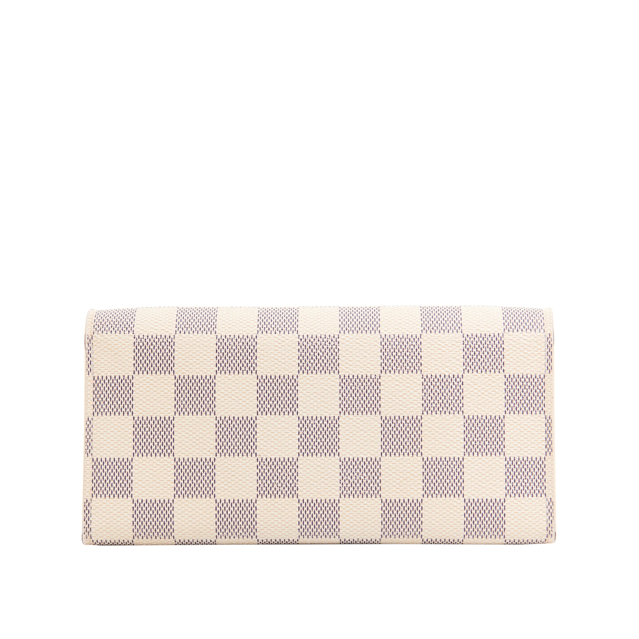 Louis Vuitton Canvas Flap Wallet in Damier Azur