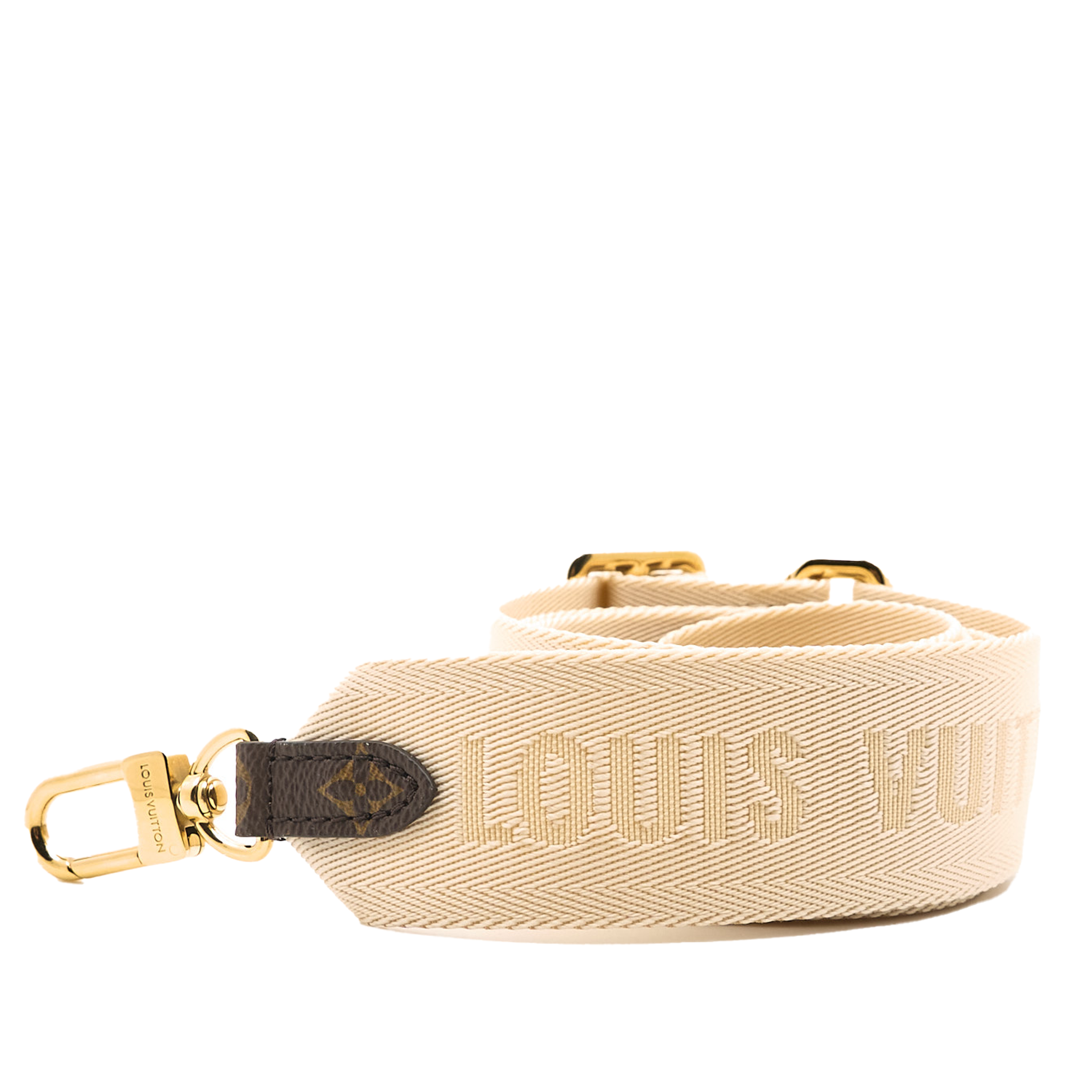 Louis Vuitton Adjustable Beige Canvas Strap