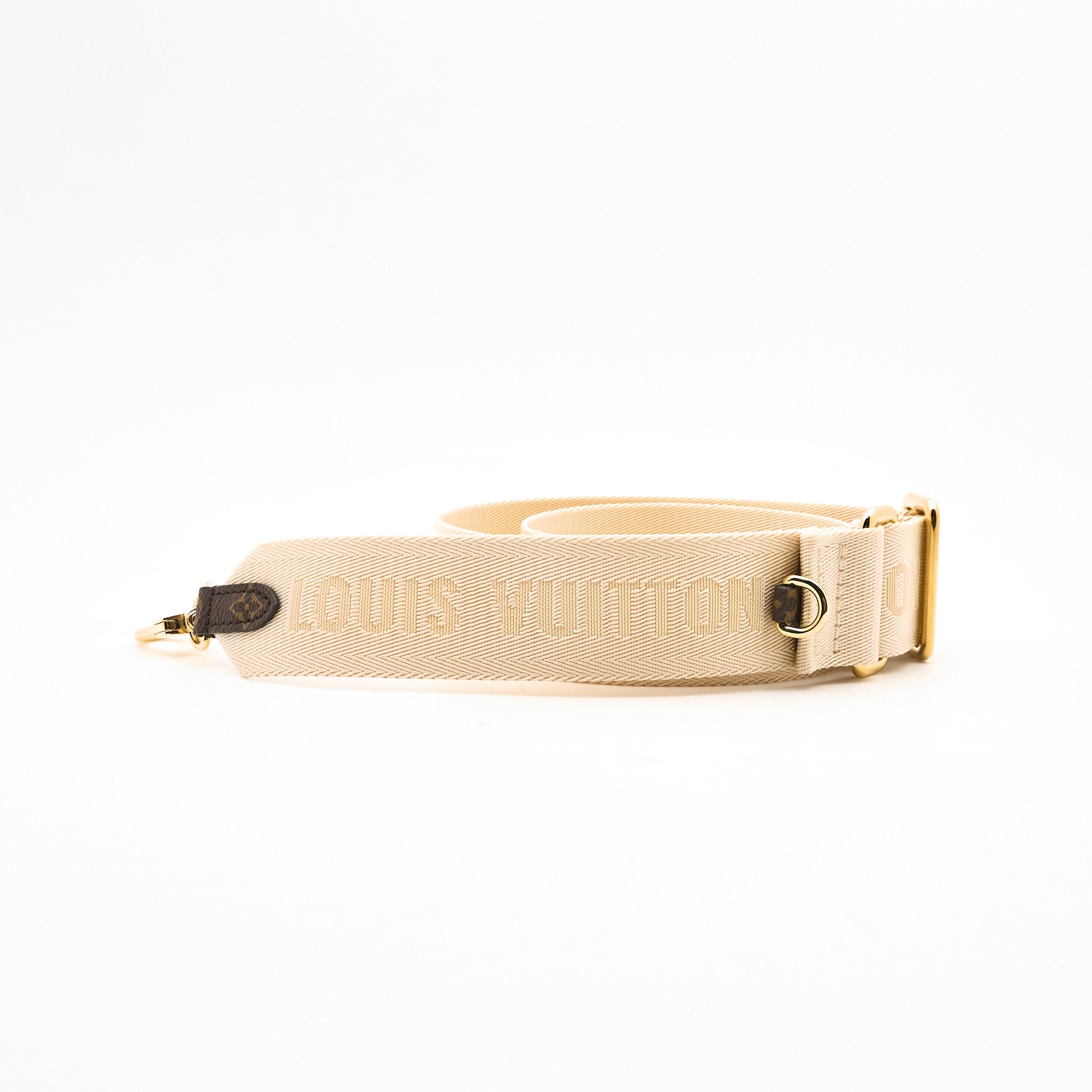 Louis Vuitton Adjustable Beige Canvas Strap