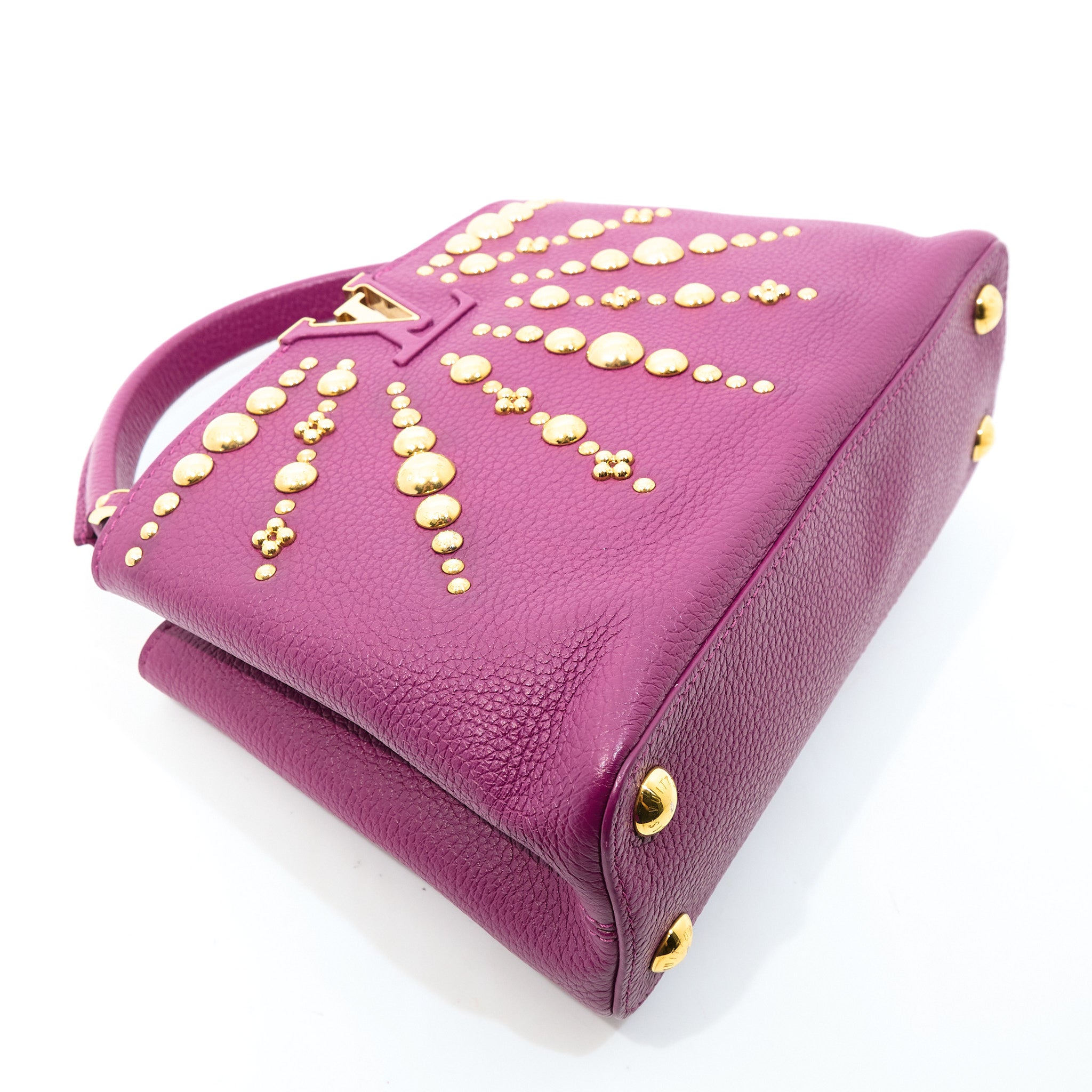 Louis Vuitton Taurilion Studded Sol Capucines Magenta PM