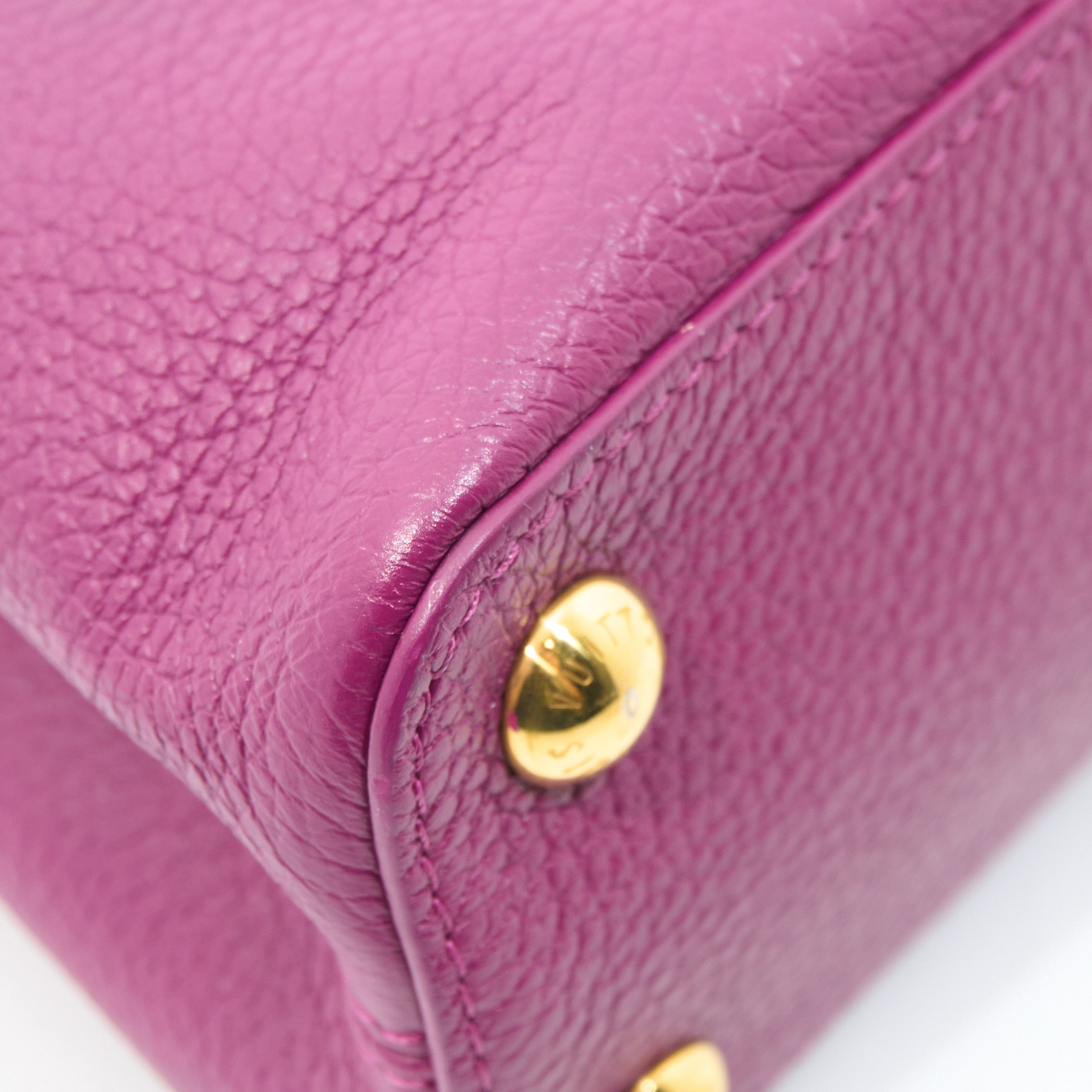 Louis Vuitton Taurilion Studded Sol Capucines Magenta PM