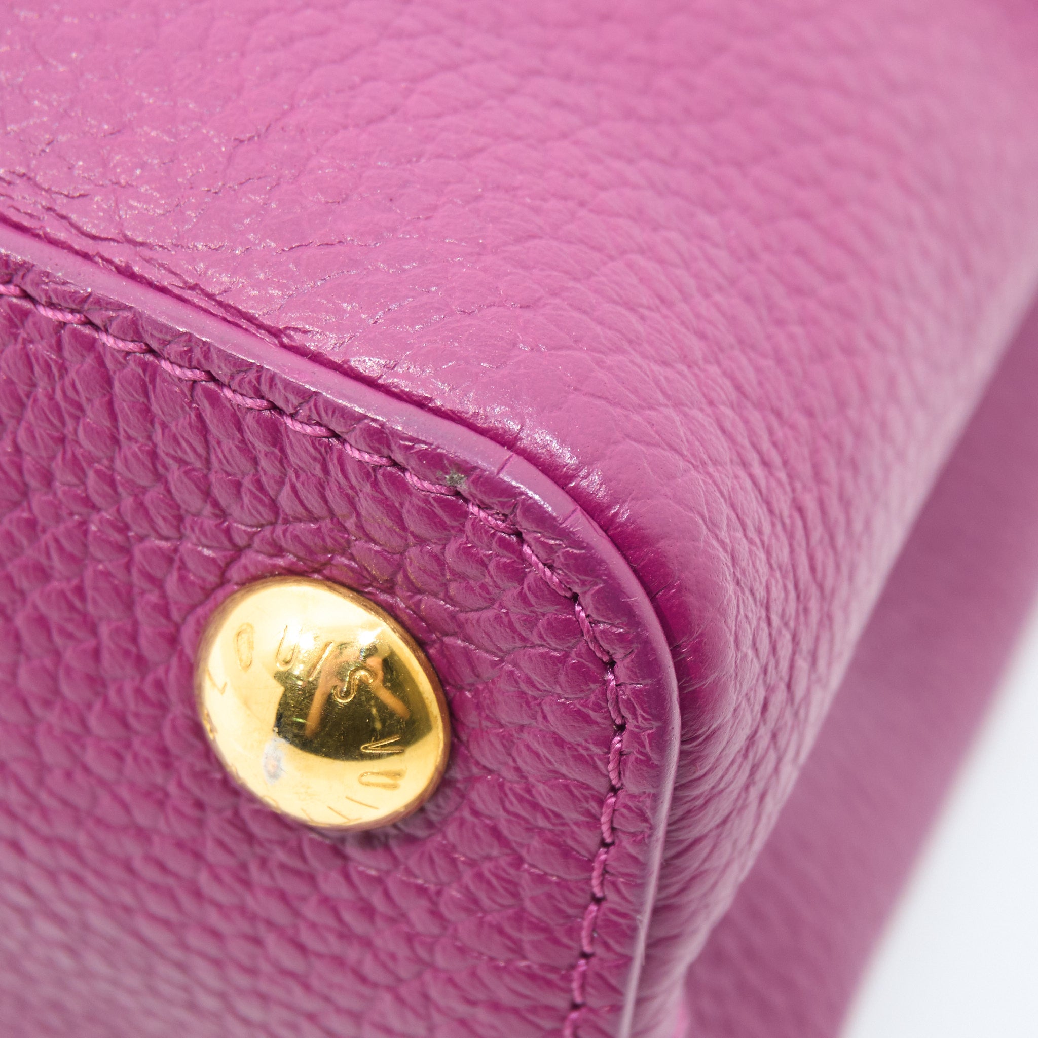 Louis Vuitton Taurilion Studded Sol Capucines Magenta PM