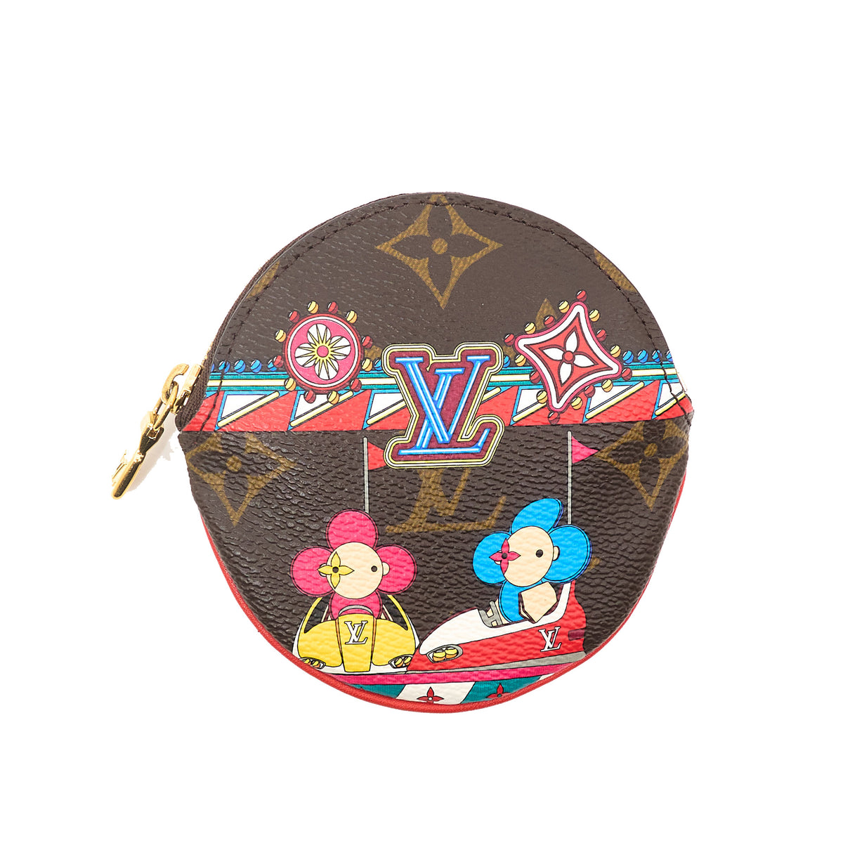 Louis Vuitton Limited Edition Christmas 2020 Round Coin Purse