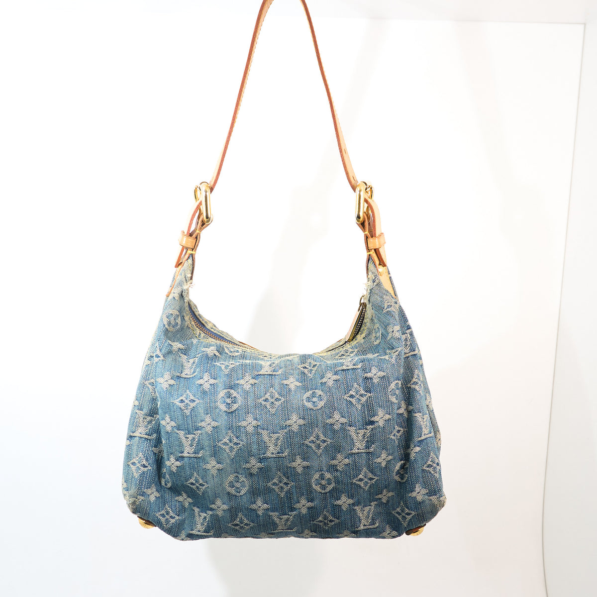Louis Vuitton Vintage Denim Baggy PM Shoulder Bag