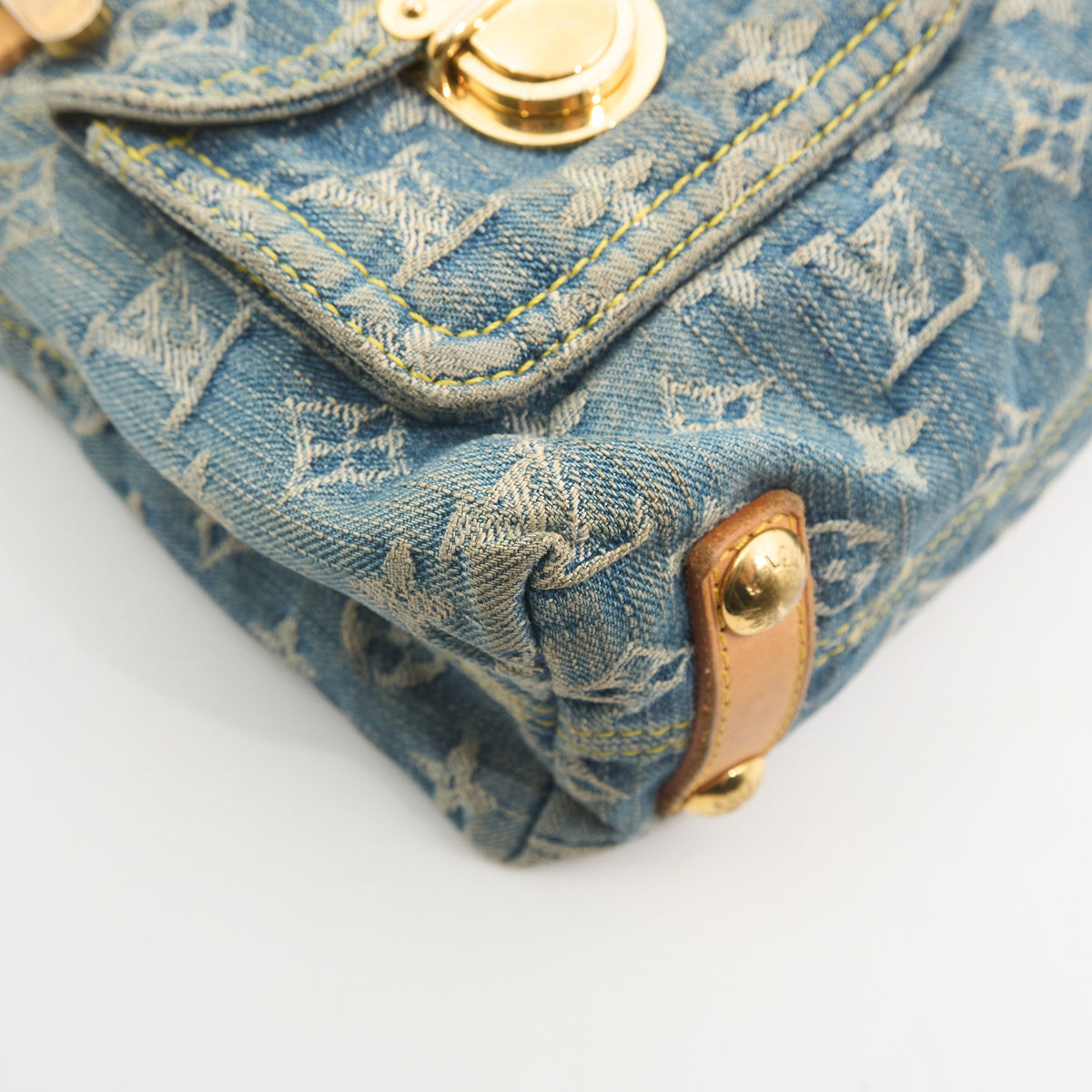 Louis Vuitton Vintage Denim Baggy PM Shoulder Bag