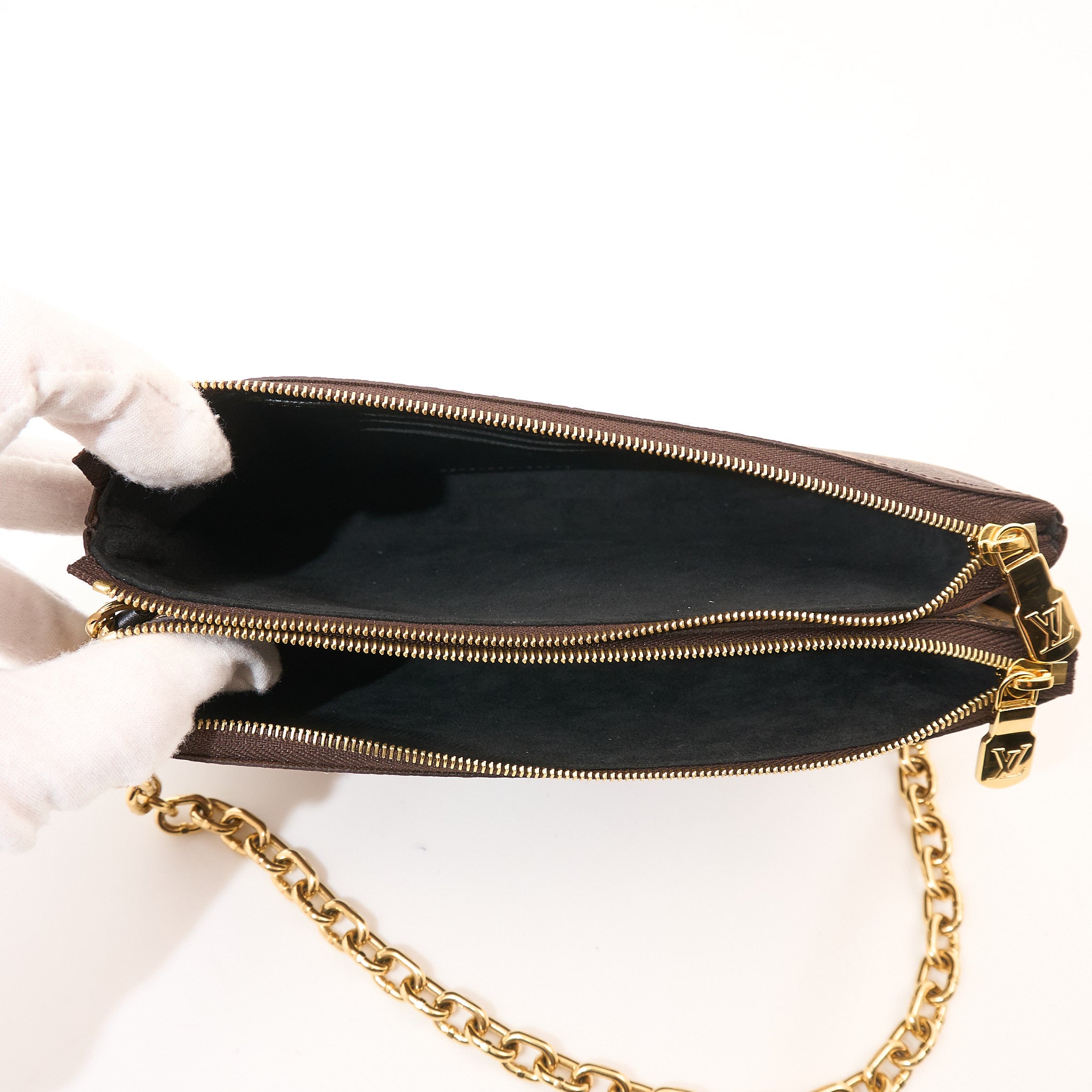 Louis Vuitton Double Zip Pochette Bag
