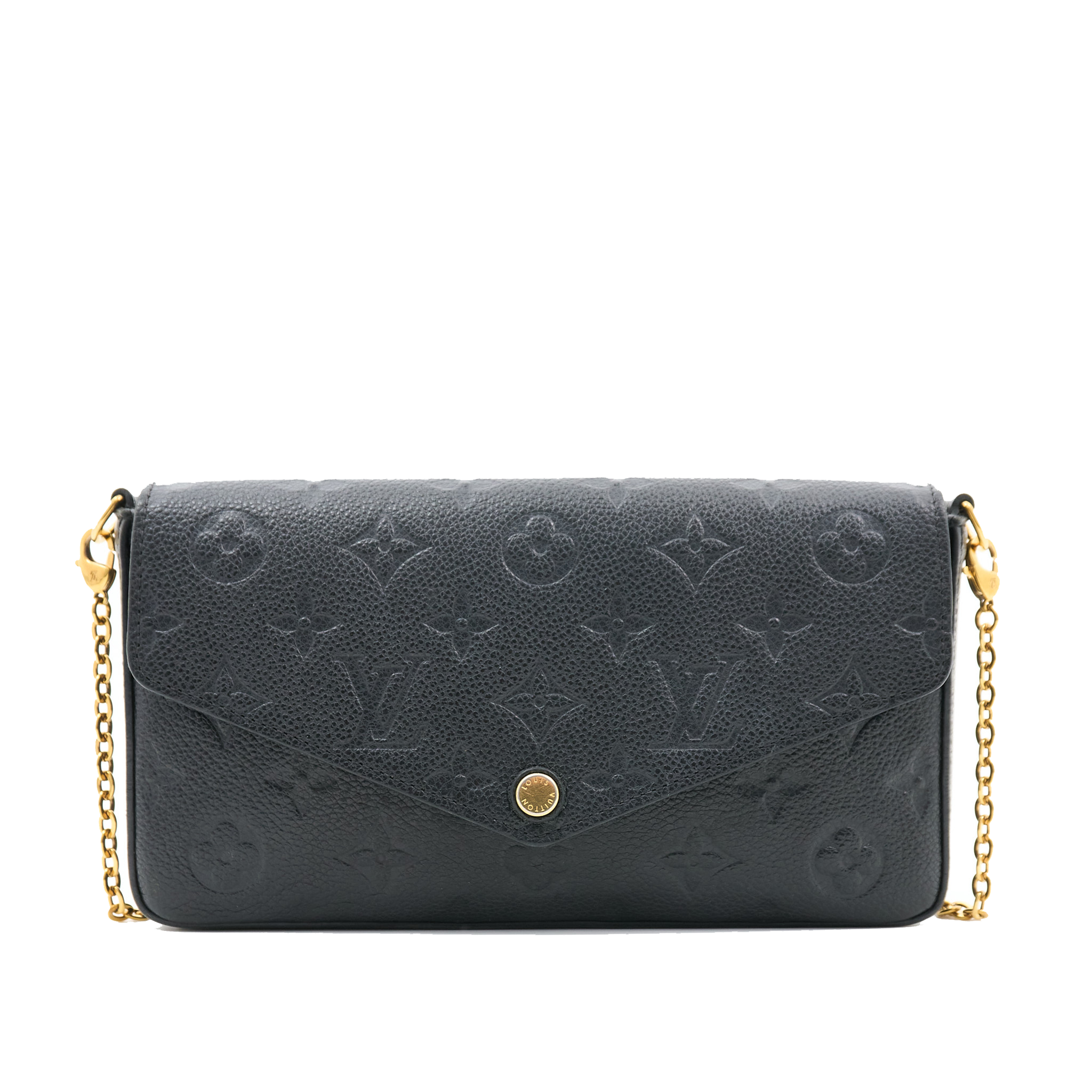 Louis Vuitton Felicie in Black Monogram Empreinte Leather