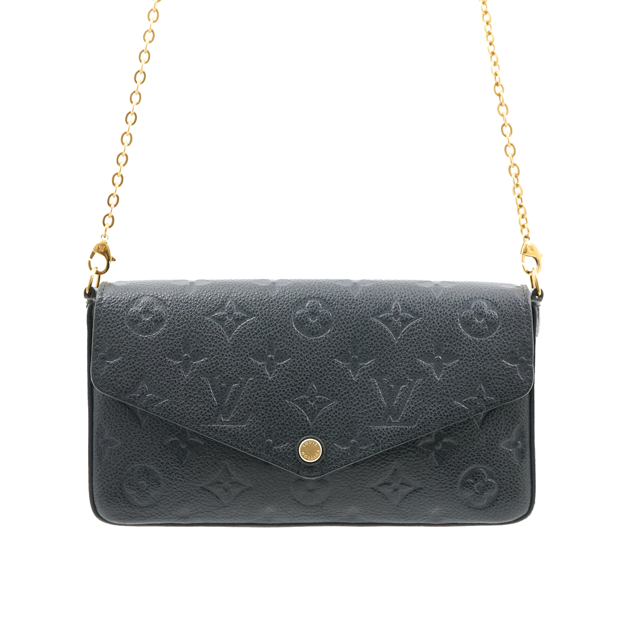 Louis Vuitton Felicie in Black Monogram Empreinte Leather