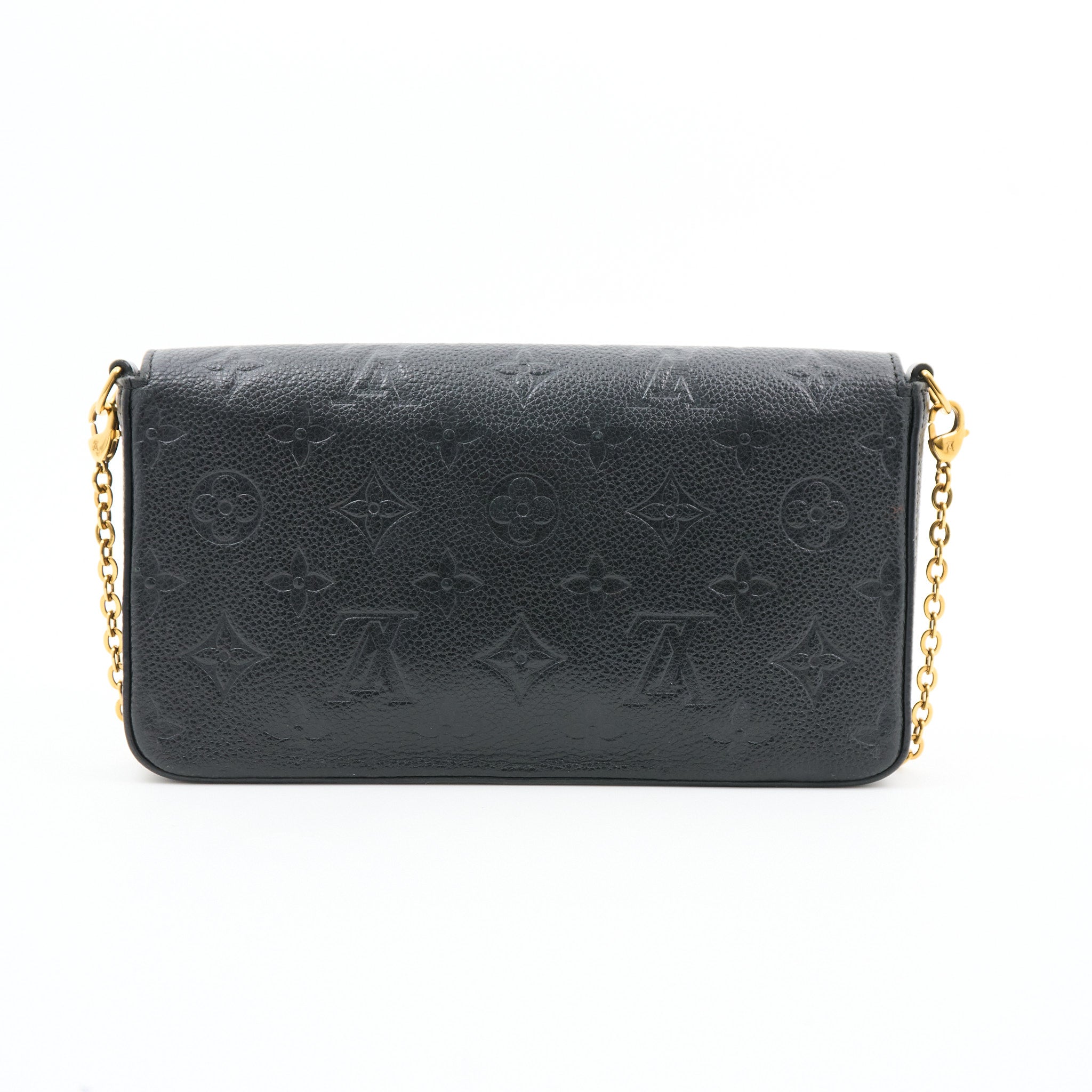 Louis Vuitton Felicie in Black Monogram Empreinte Leather