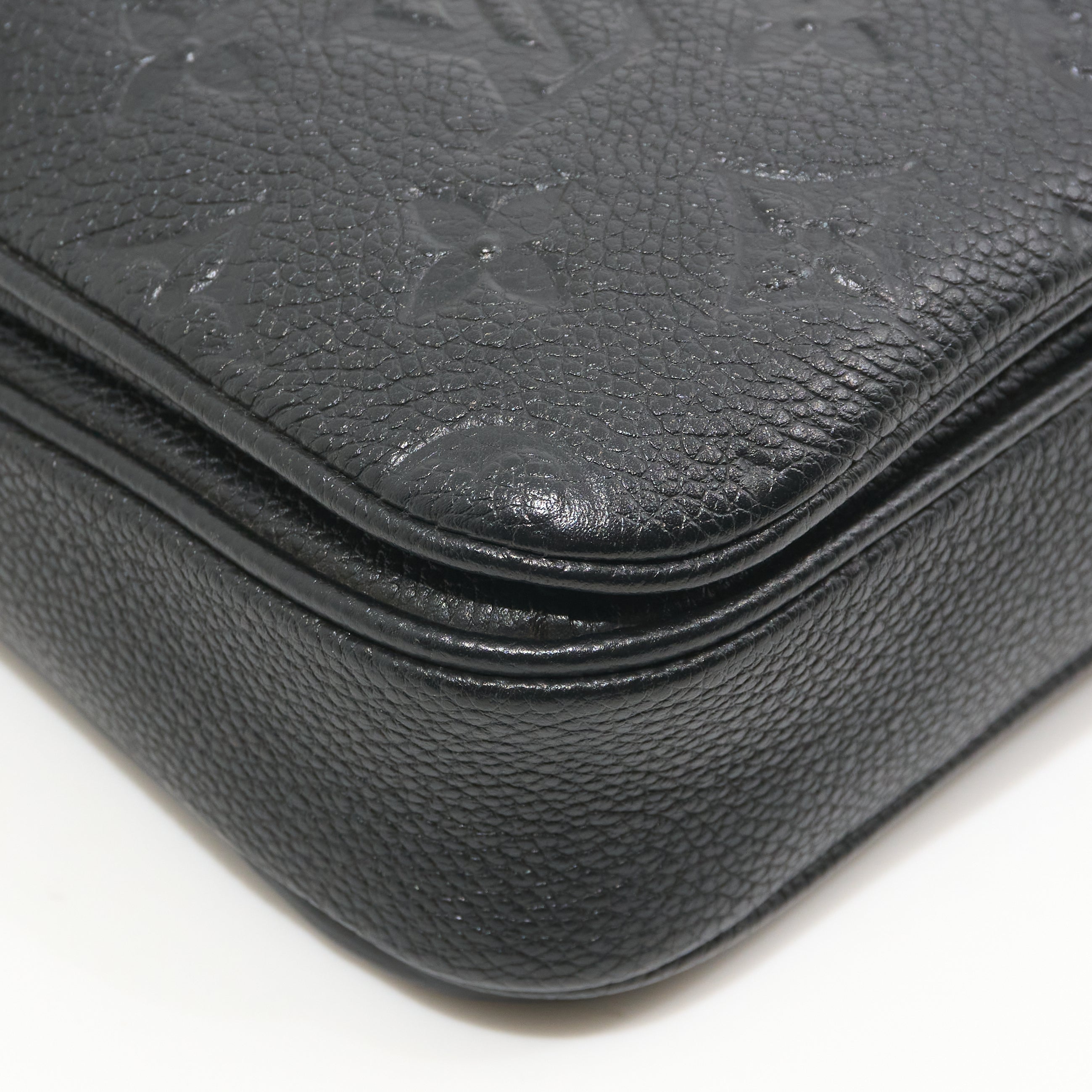 Louis Vuitton Pochette Metis Black Empreinte Leather Bag