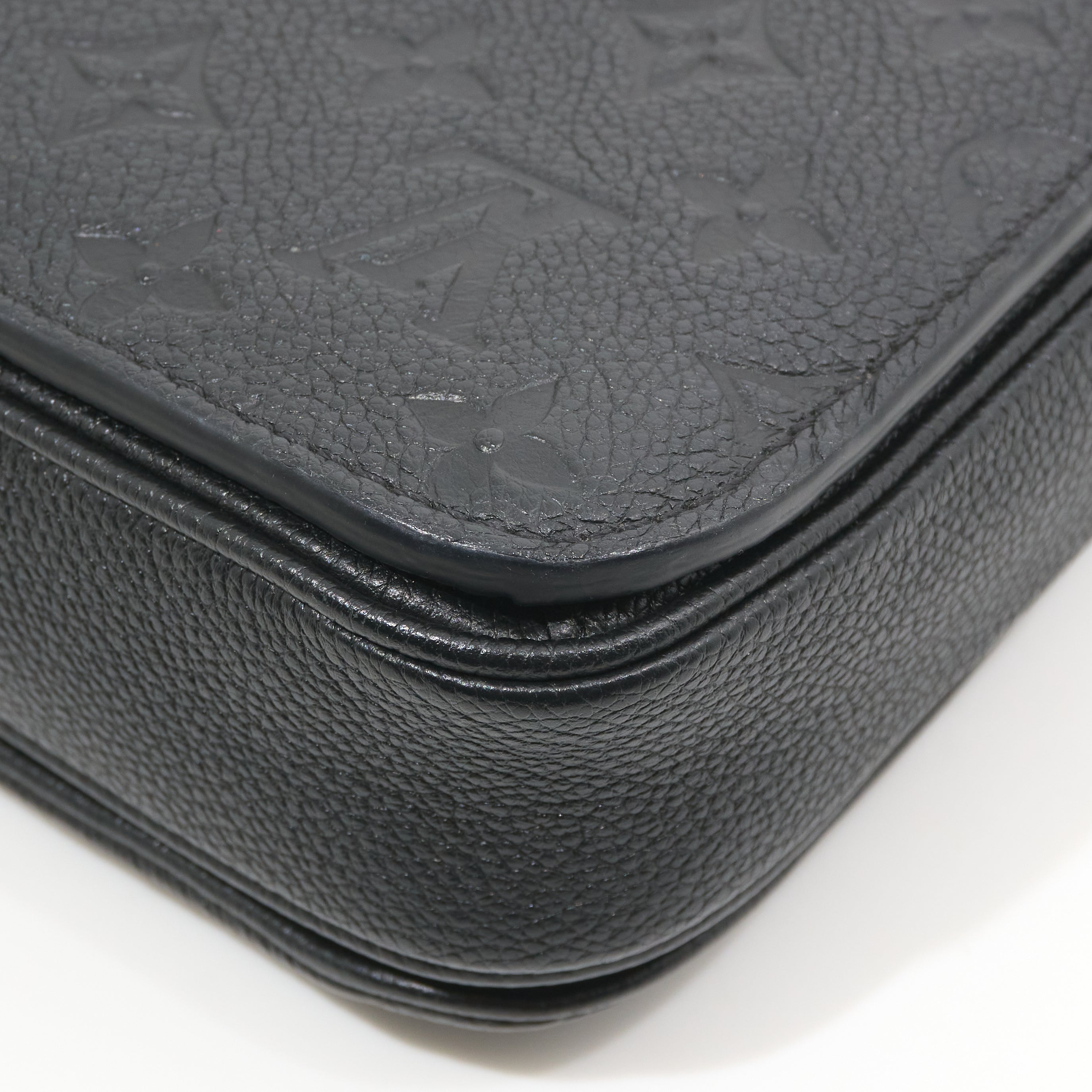 Louis Vuitton Pochette Metis Black Empreinte Leather Bag