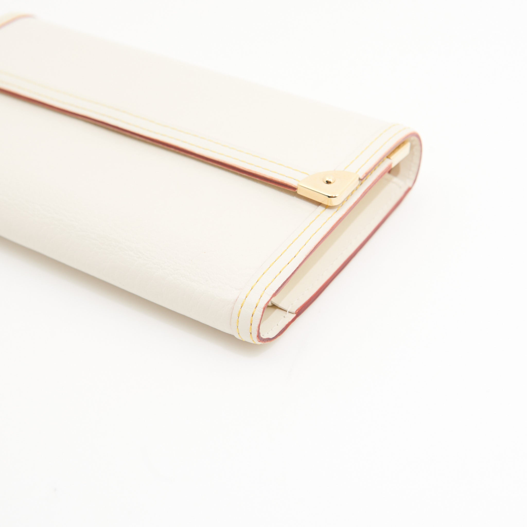 Louis Vuitton Leather Porte Tresor Trifold in Ivory