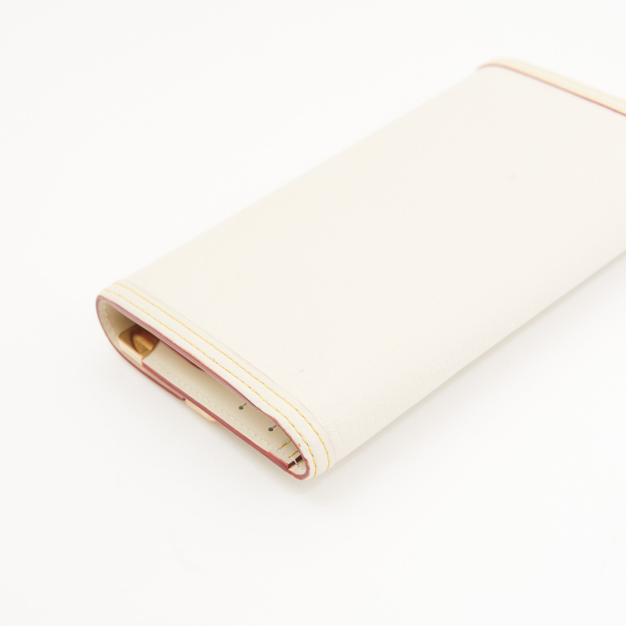 Louis Vuitton Leather Porte Tresor Trifold in Ivory