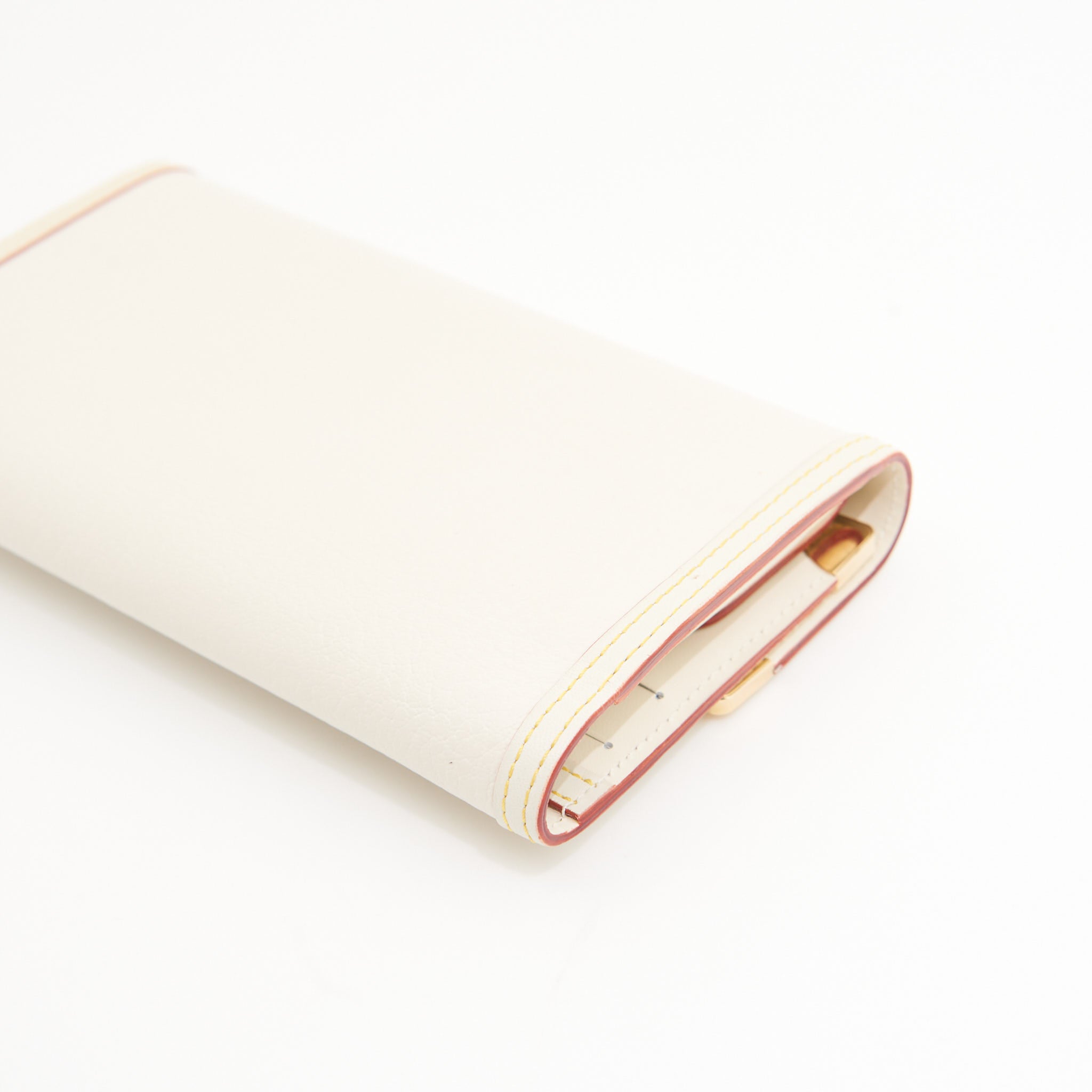 Louis Vuitton Leather Porte Tresor Trifold in Ivory