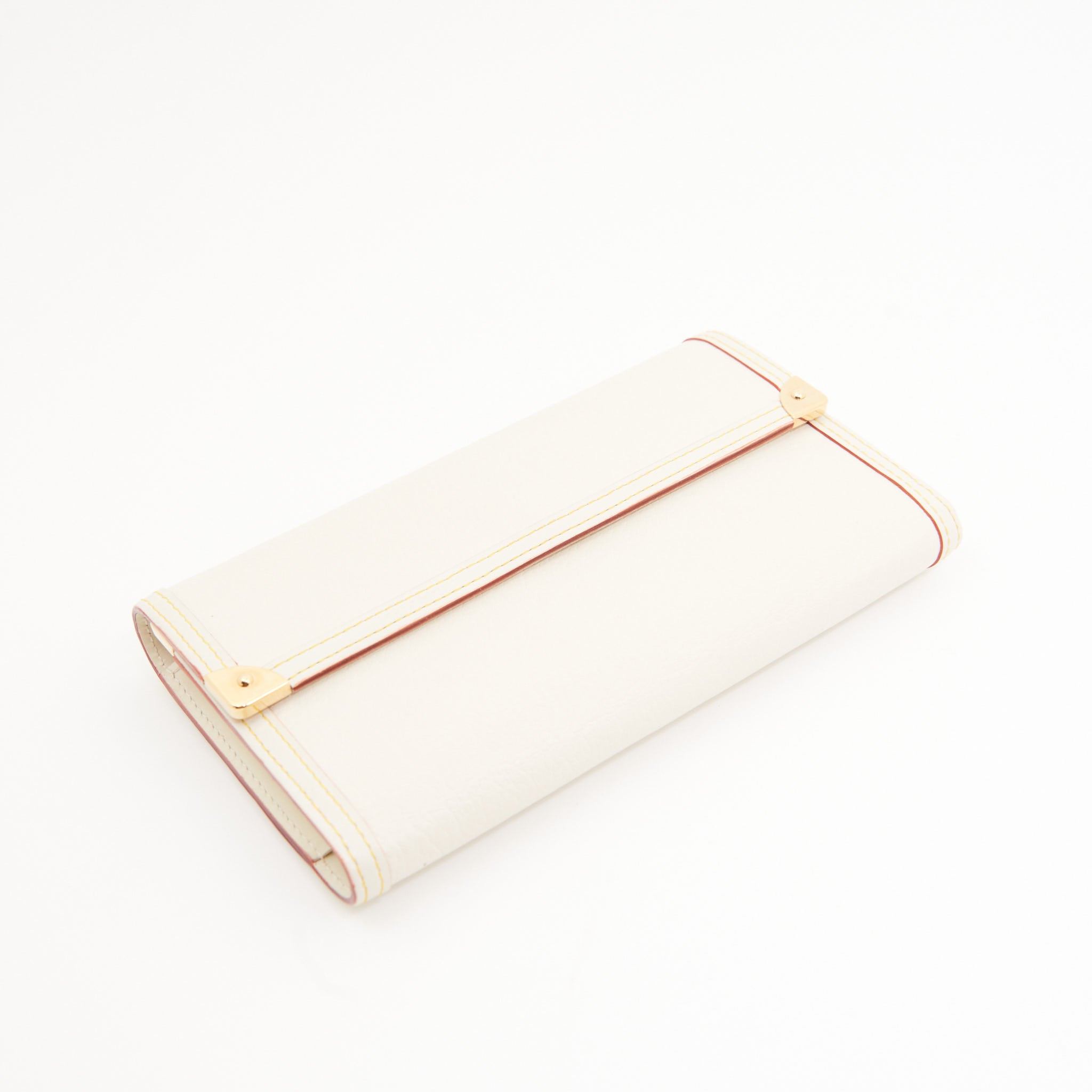 Louis Vuitton Leather Porte Tresor Trifold in Ivory