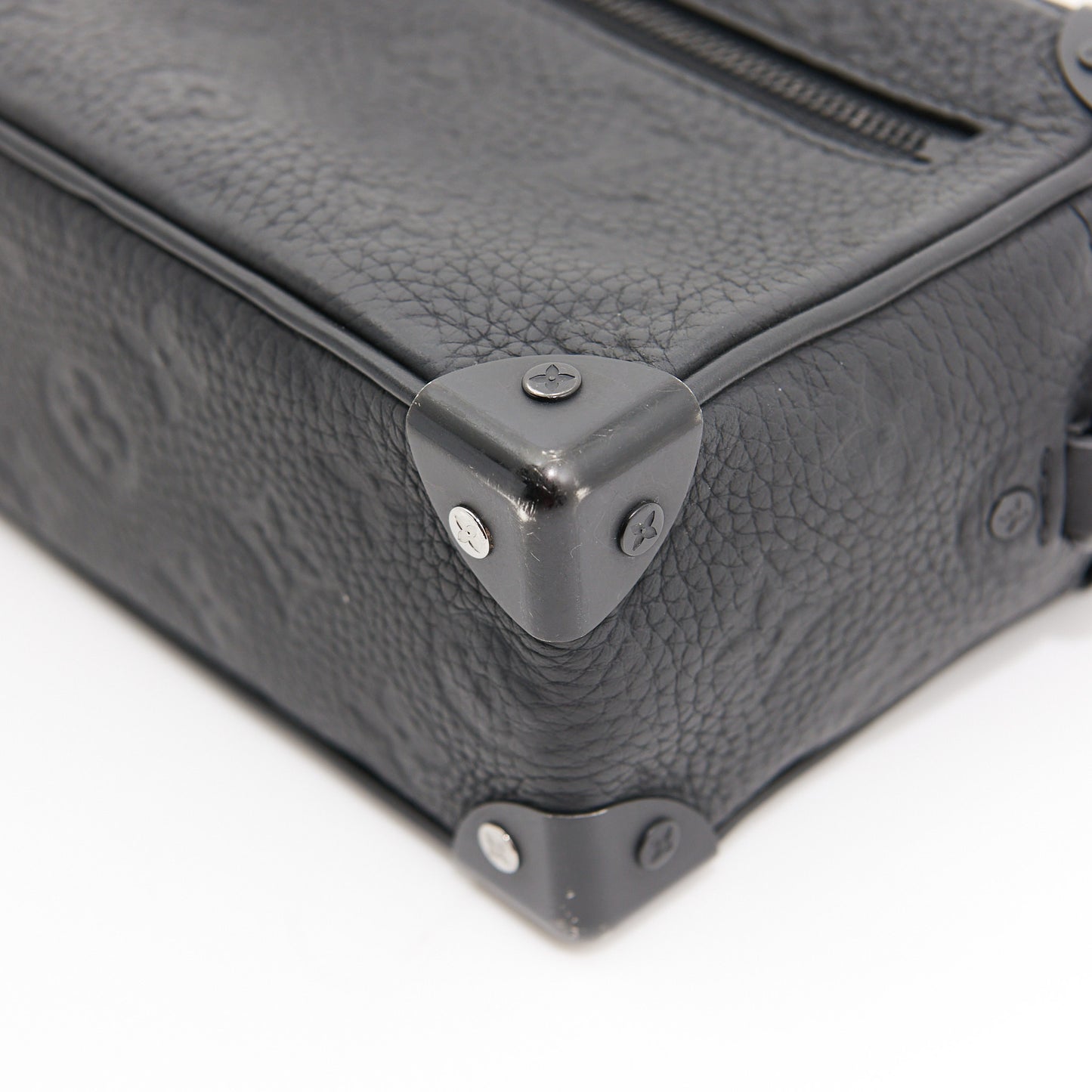Louis Vuitton Leather Soft Trunk in Black BHW