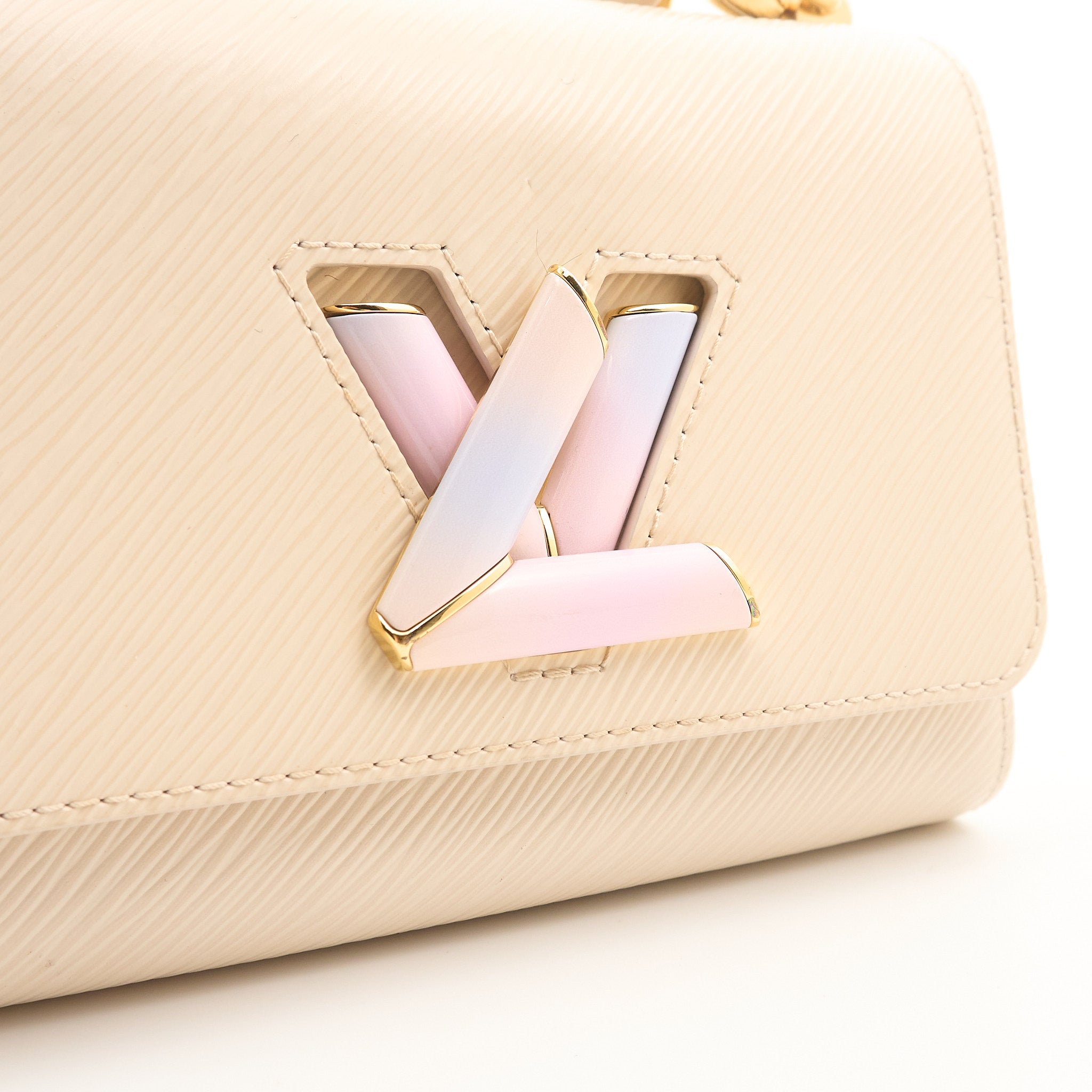 Louis Vuitton Limited Edition Twist Ecru Epi Leather Bag