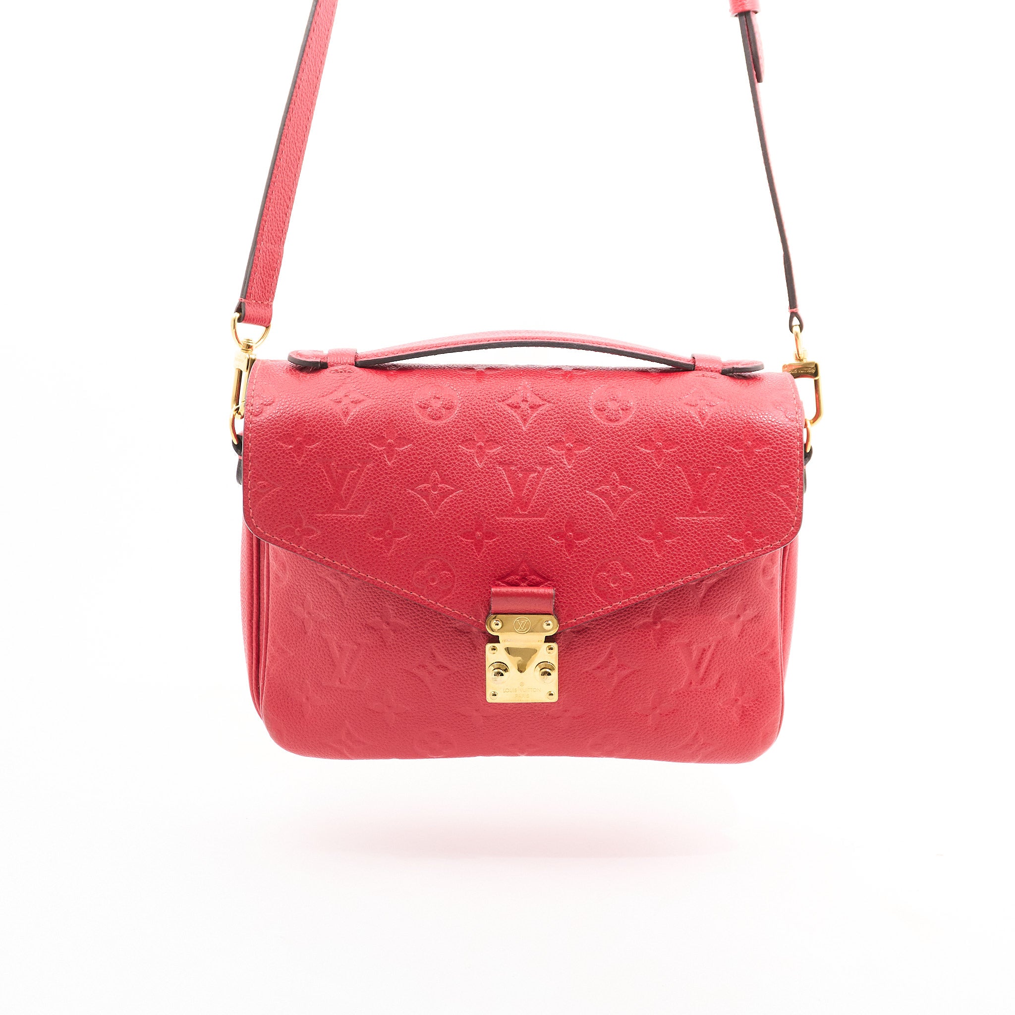 Louis Vuitton Red Empreinte Leather Metis