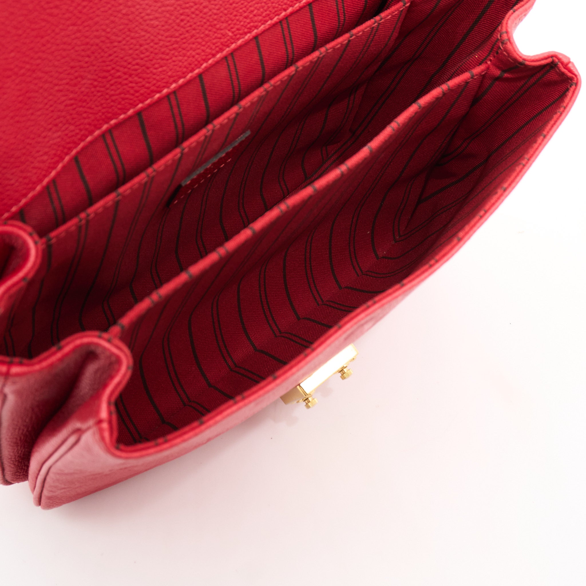 Louis Vuitton Red Empreinte Leather Metis