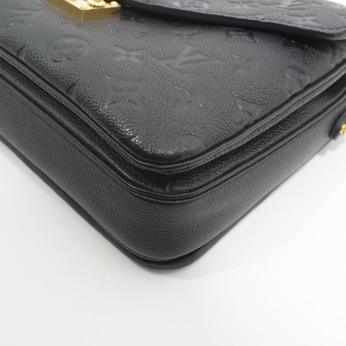 Louis Vuitton Pochette Metis Black Empreinte Leather Bag