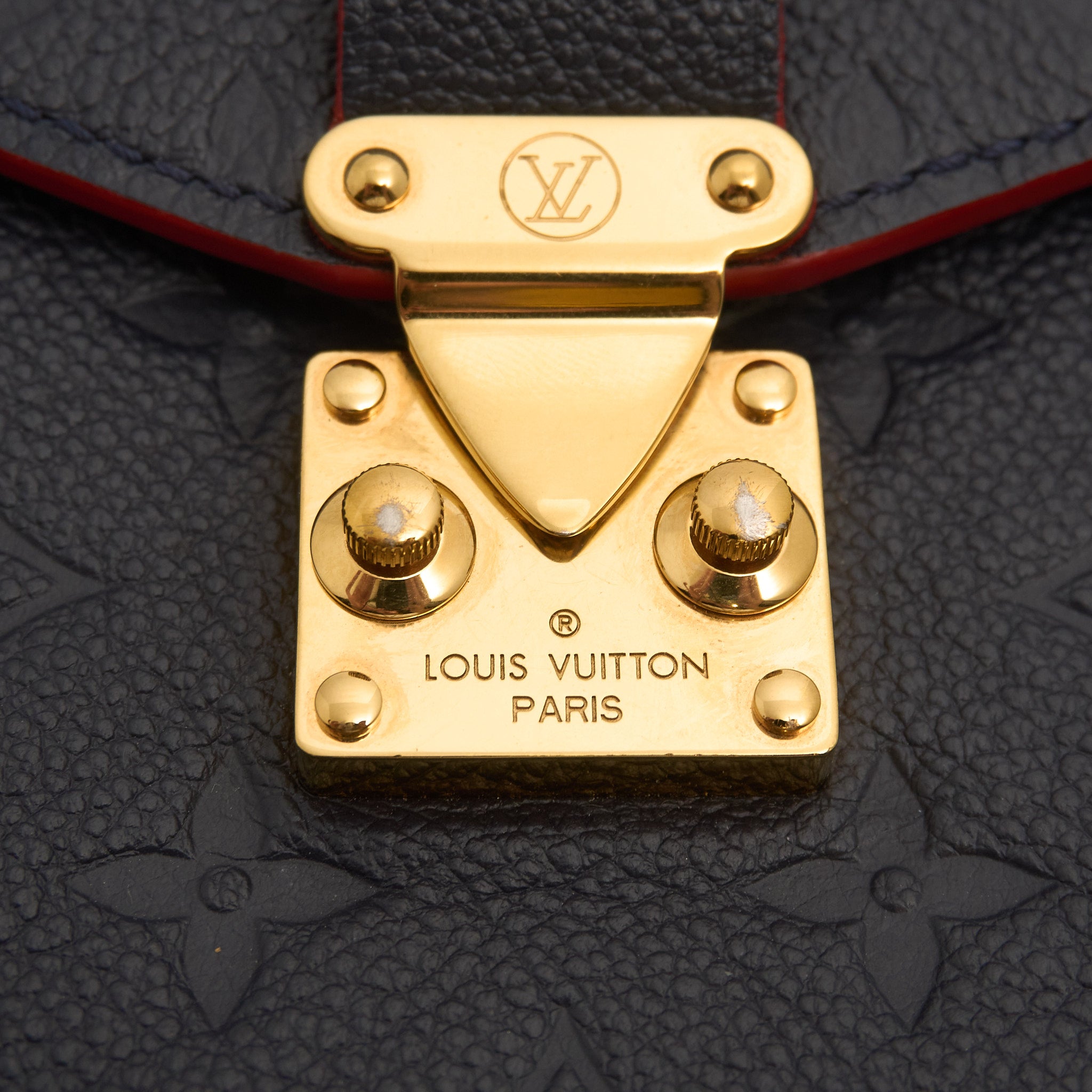 Louis Vuitton Metis Marine Rouge Empreinte Leather