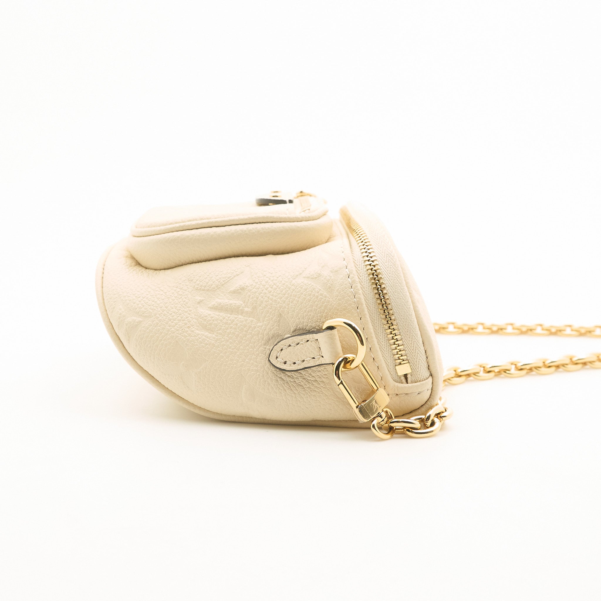 Louis Vuitton Mini Bumbag in Cream Monogram Empreinte leather