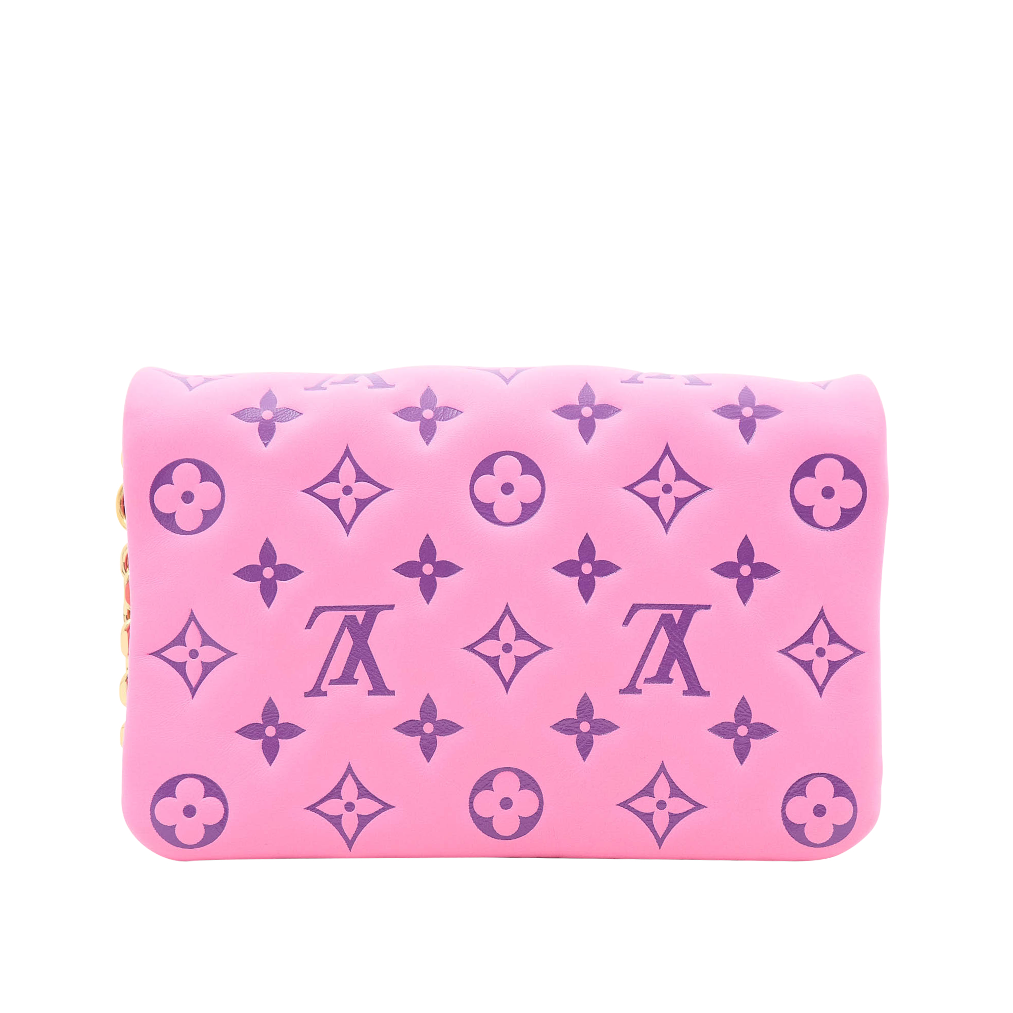 Louis Vuitton Monogram Pochette Coussin Rose Violet