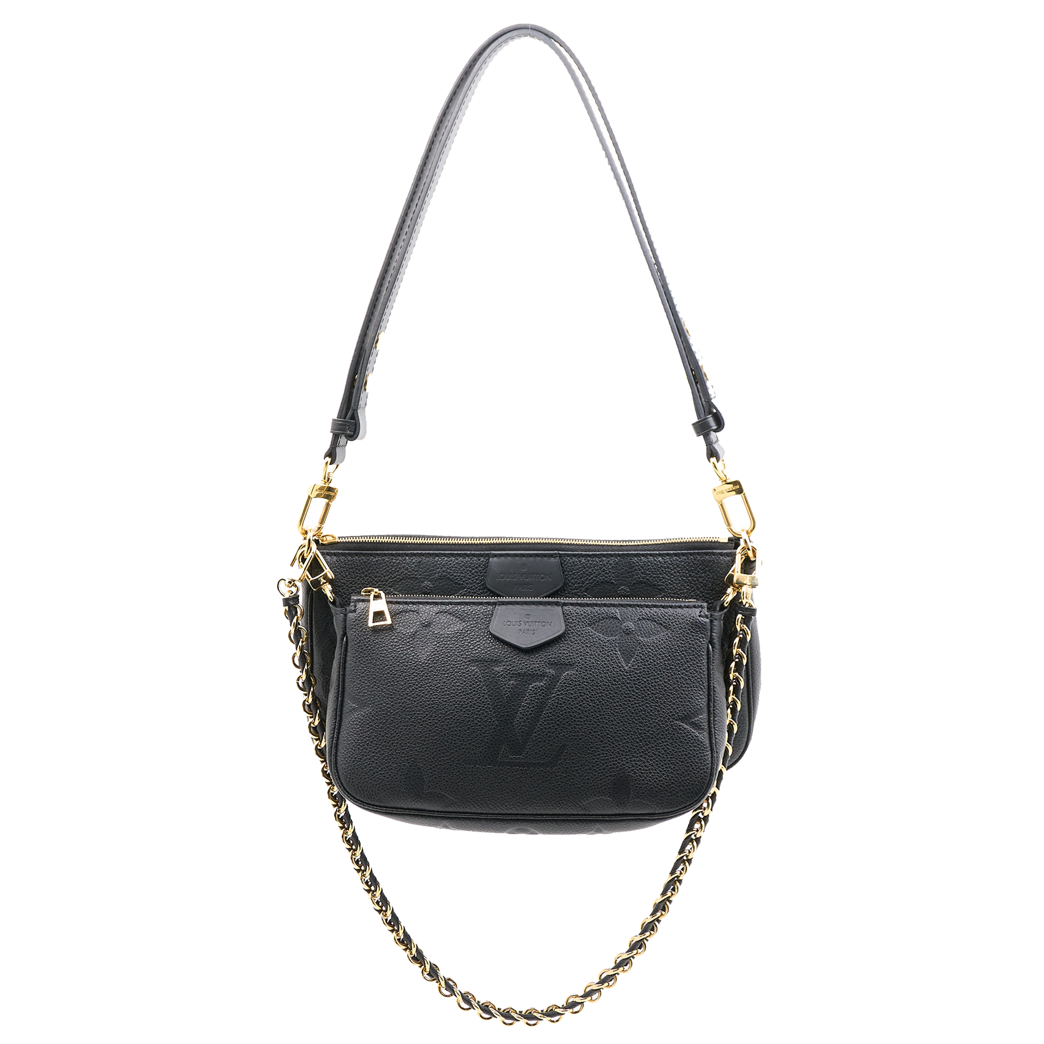 Louis Vuitton Multi Pochette Crossbody Bag Black