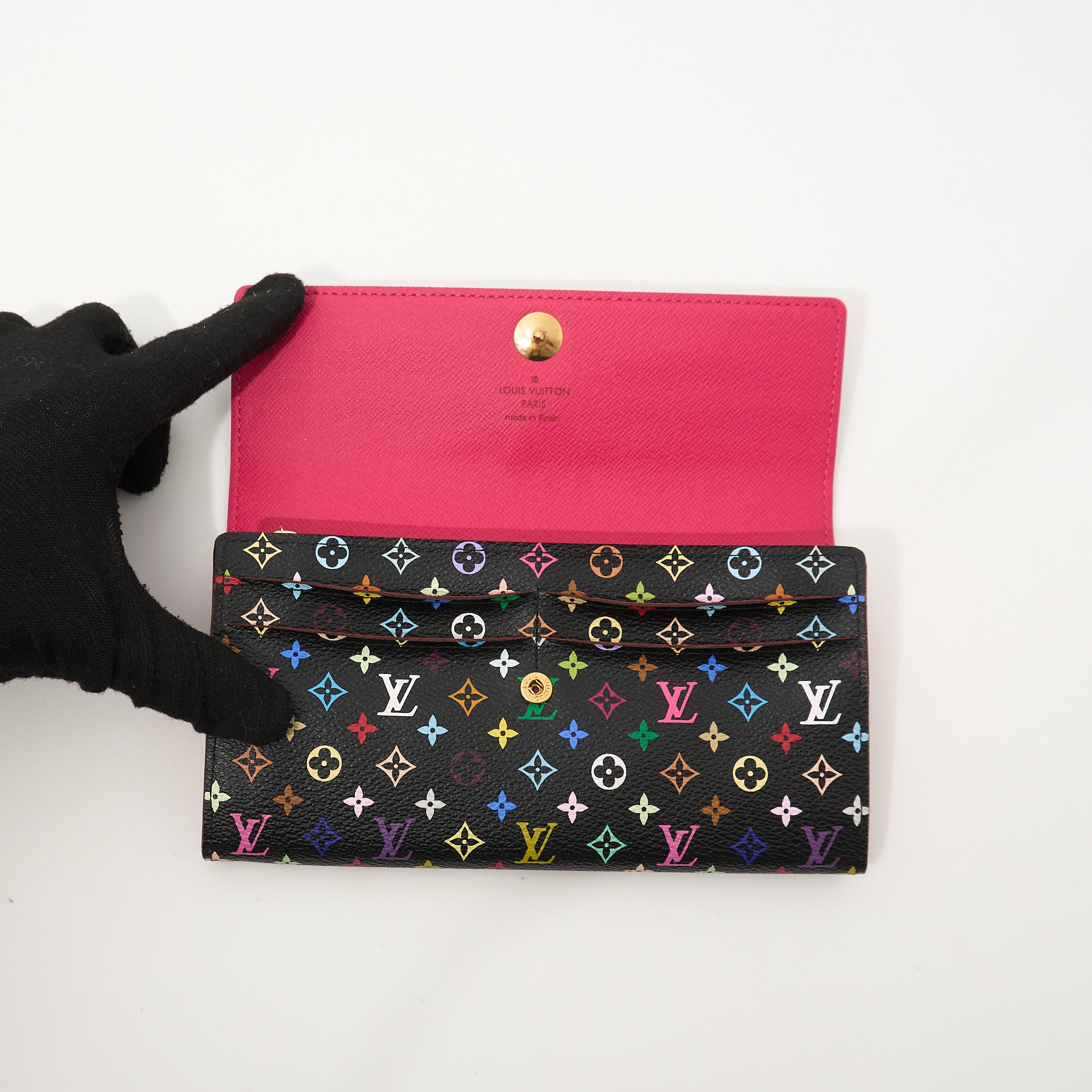 Louis Vuitton Murakami Black Wallet