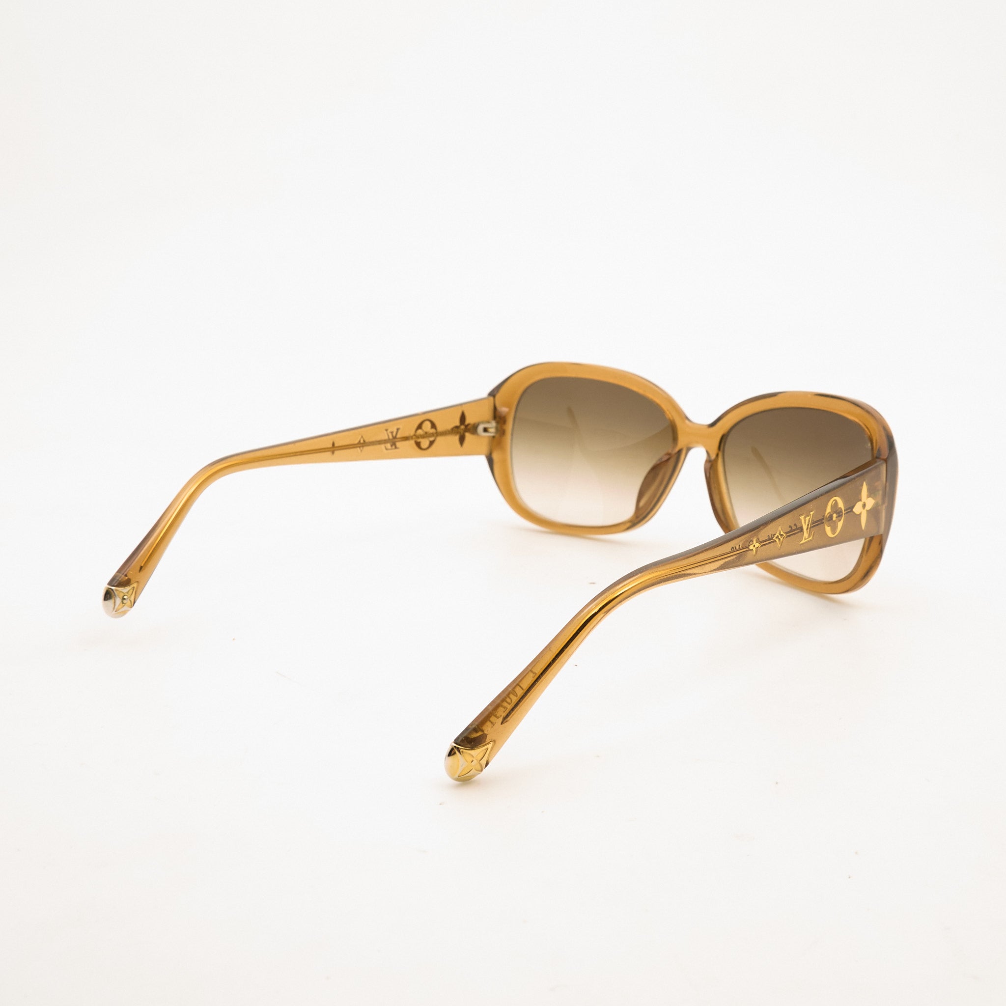 Louis Vuitton Obsession Glitter Acetate Sunglasses Gold