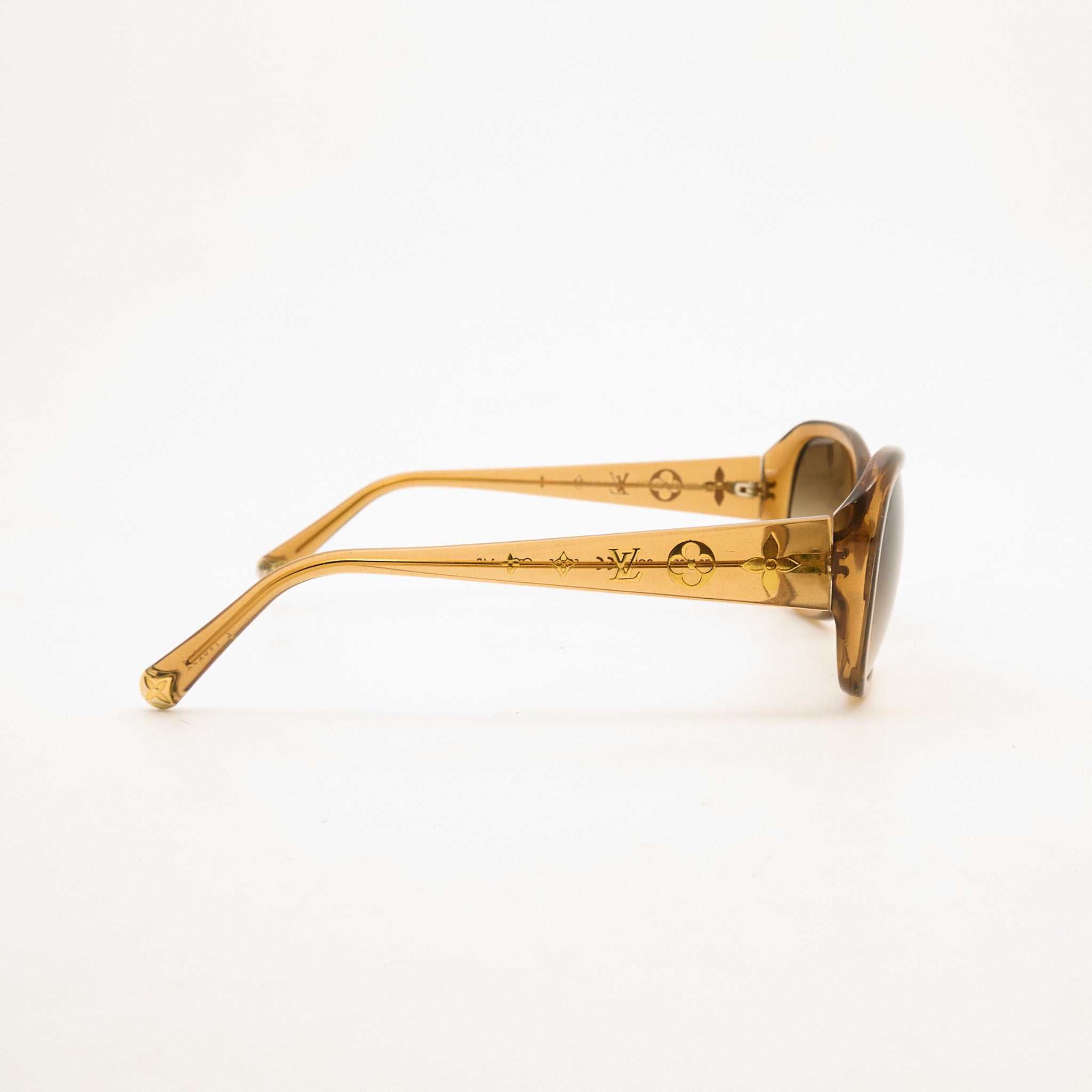 Louis Vuitton Obsession Glitter Acetate Sunglasses Gold
