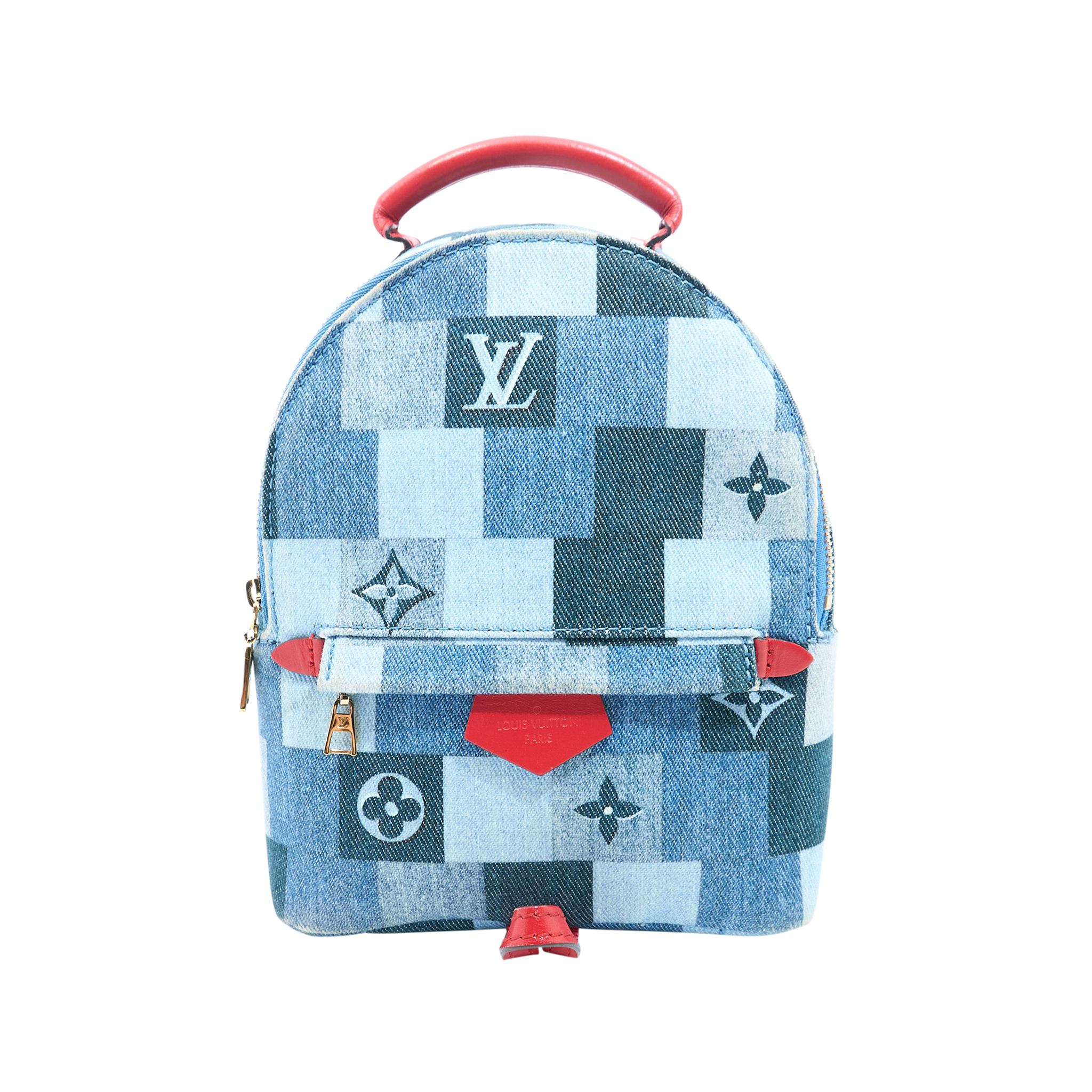 Louis Vuitton Palm Springs Mini Denim Backpack