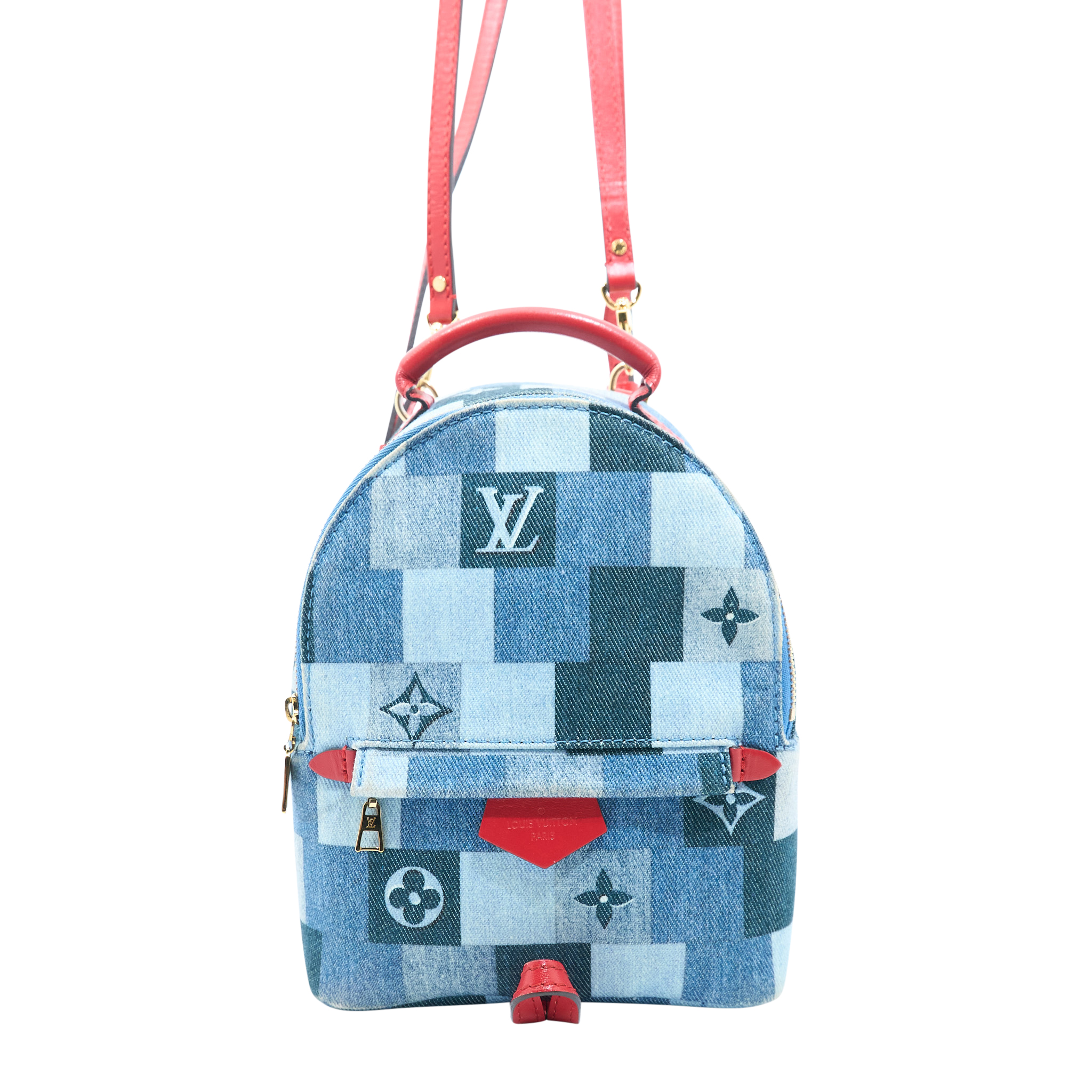 Louis Vuitton Palm Springs Mini Denim Backpack