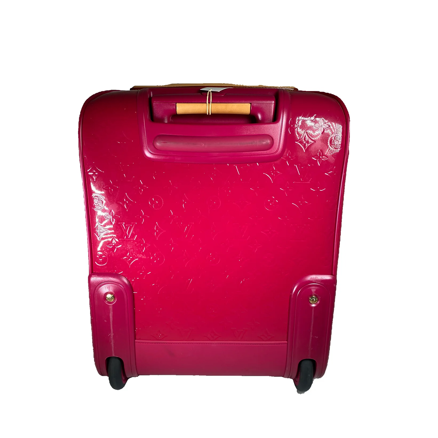 Louis Vuitton Patent Leather Pegase Luggage Vernis 45 in Red