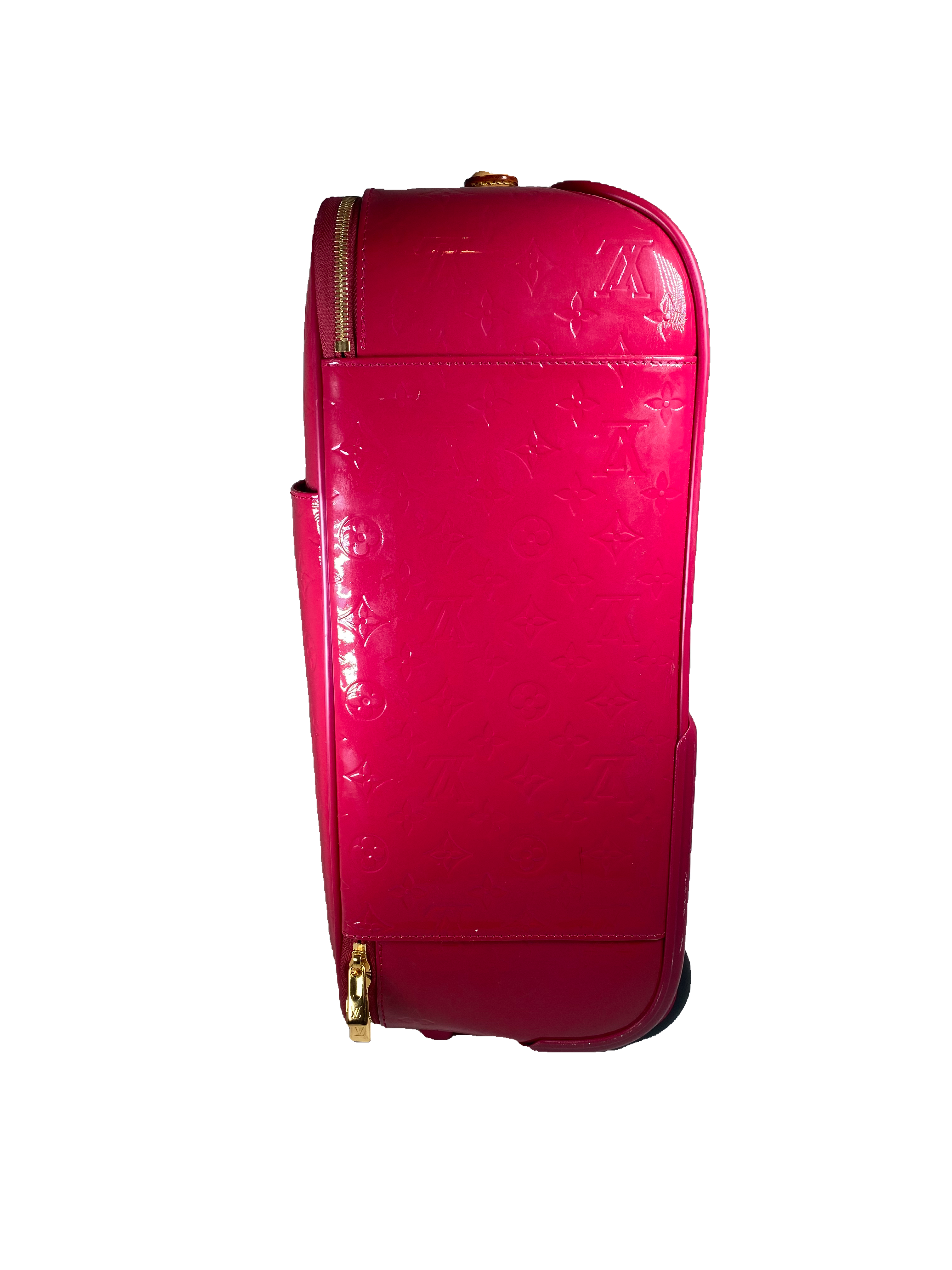 Louis Vuitton Patent Leather Pegase Luggage Vernis 45 in Red