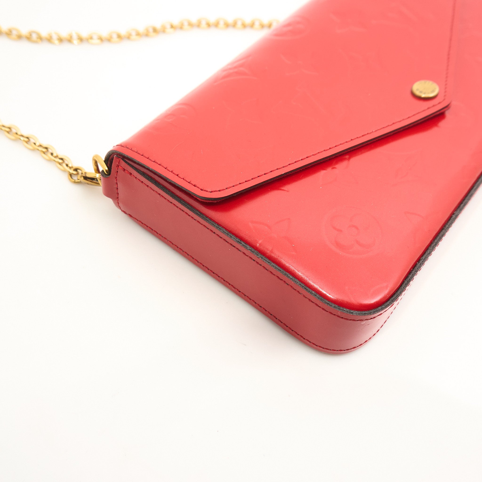 Louis Vuitton Félicie Pochette Red Vernis