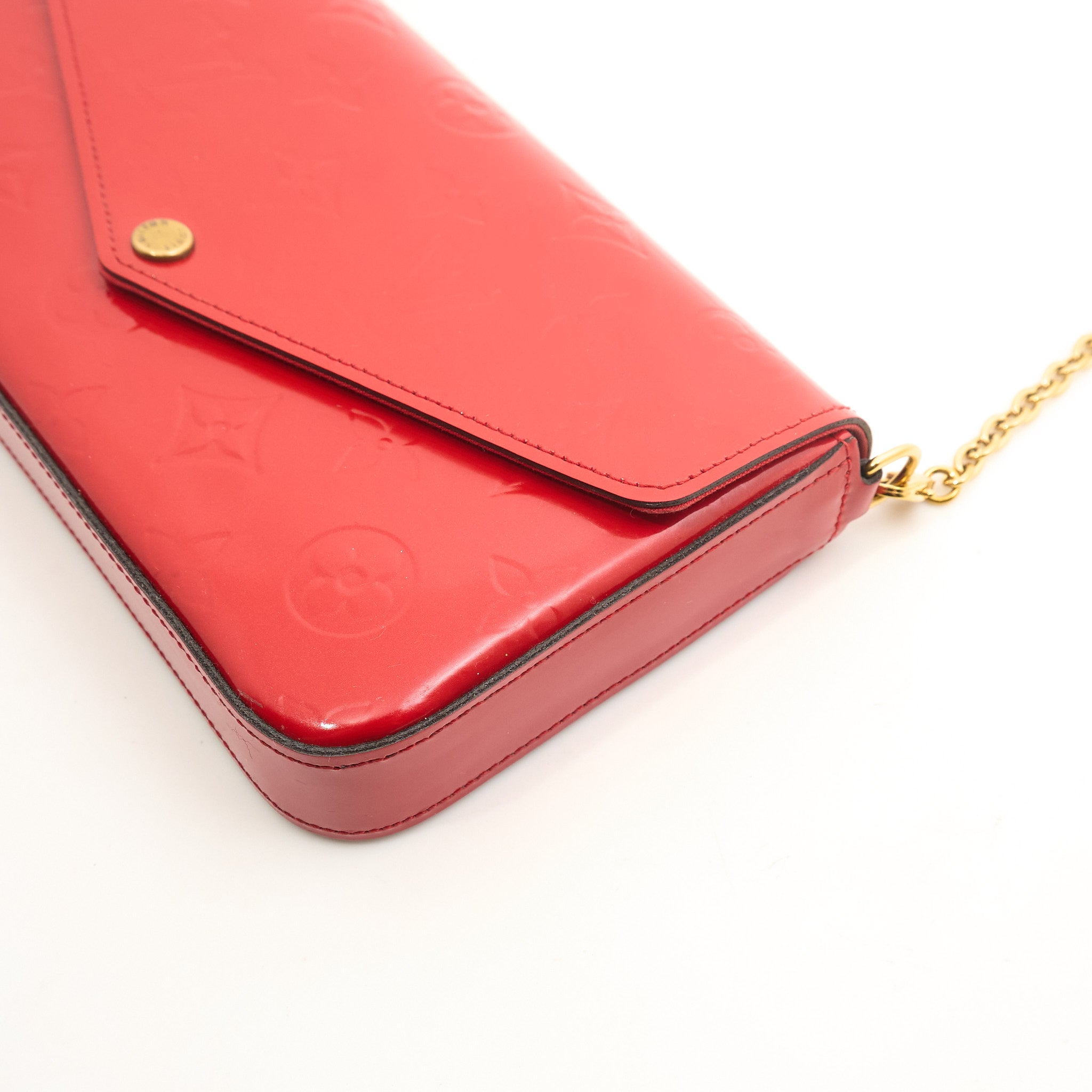 Louis Vuitton Félicie Pochette Red Vernis