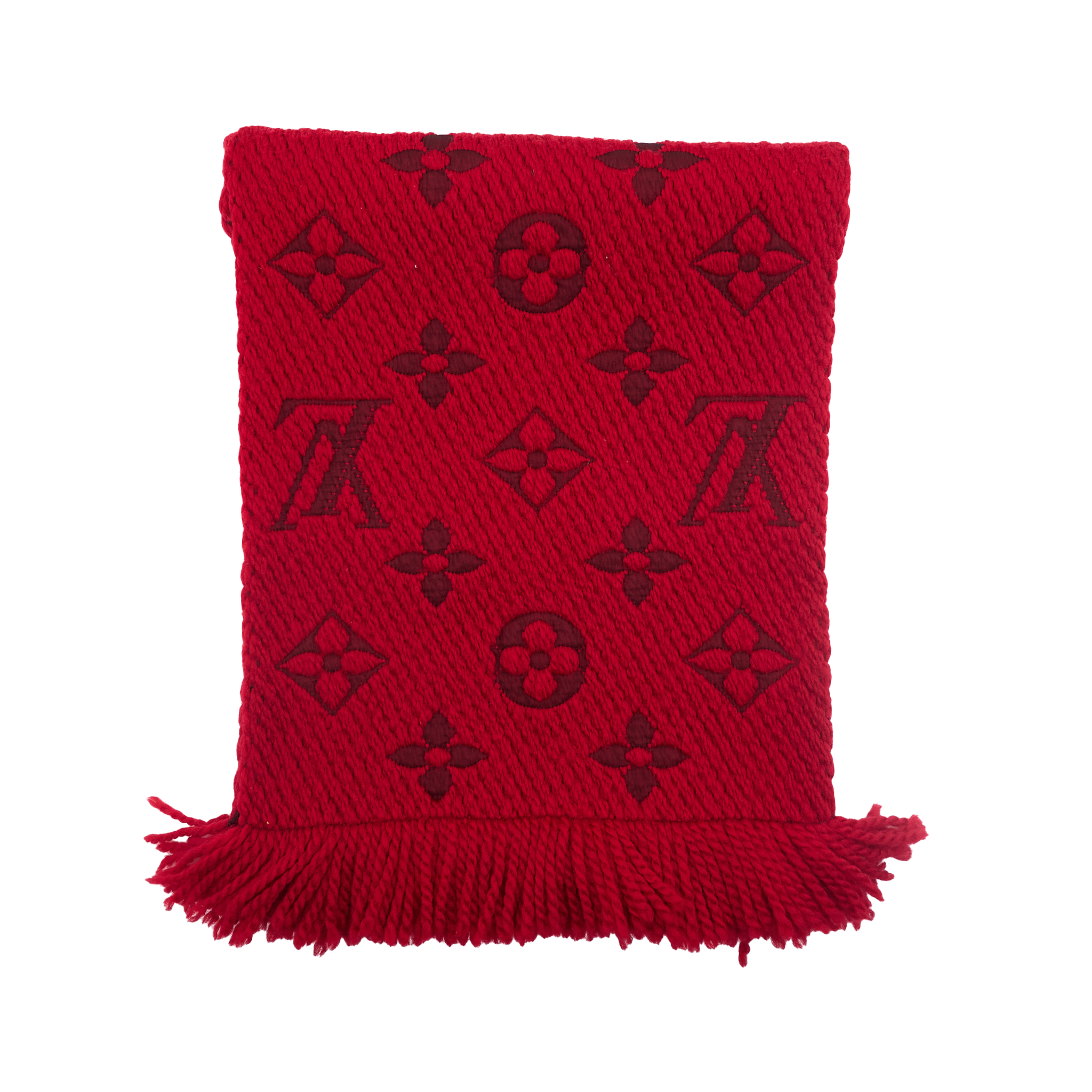 Louis Vuitton Red Logomania Scarf